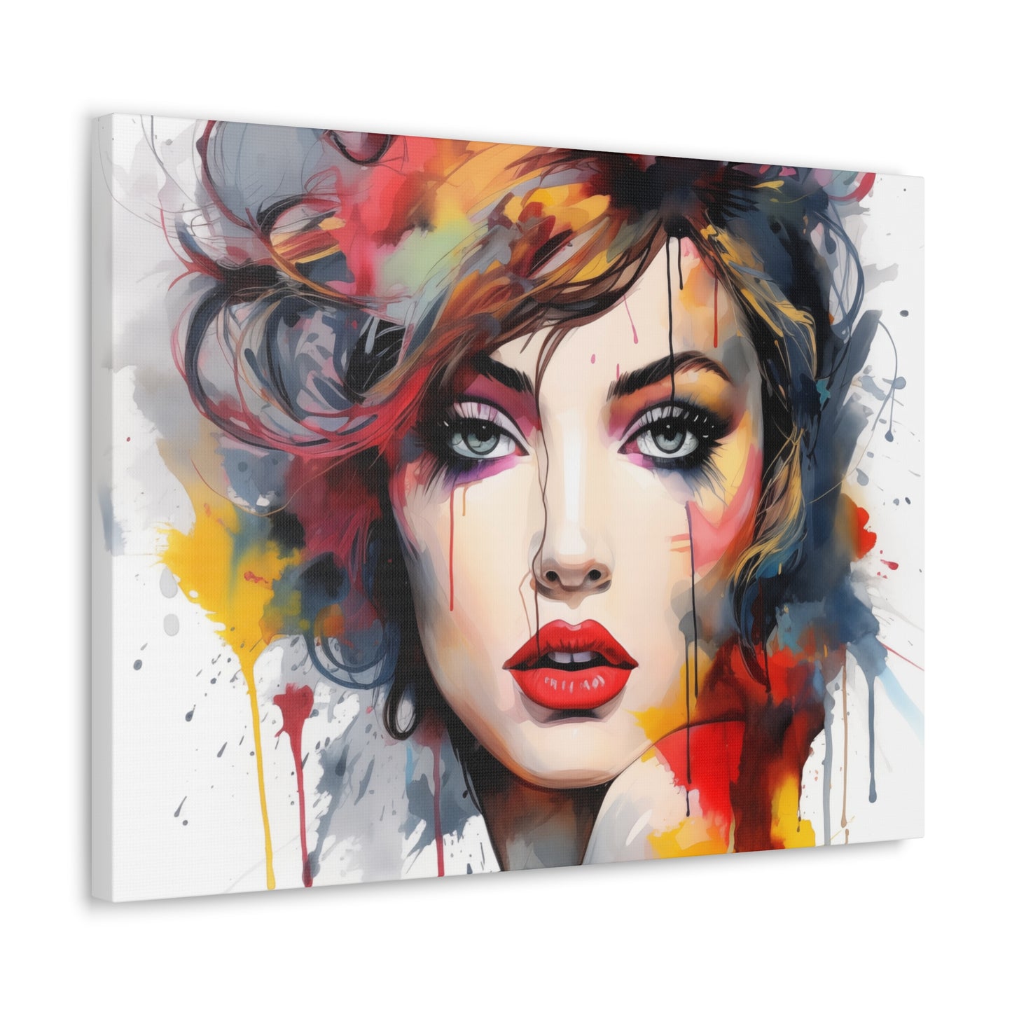 Canvas Wall Art, Gallery Wrapped Pop Art, Femme Doll Wall Art – Alessia