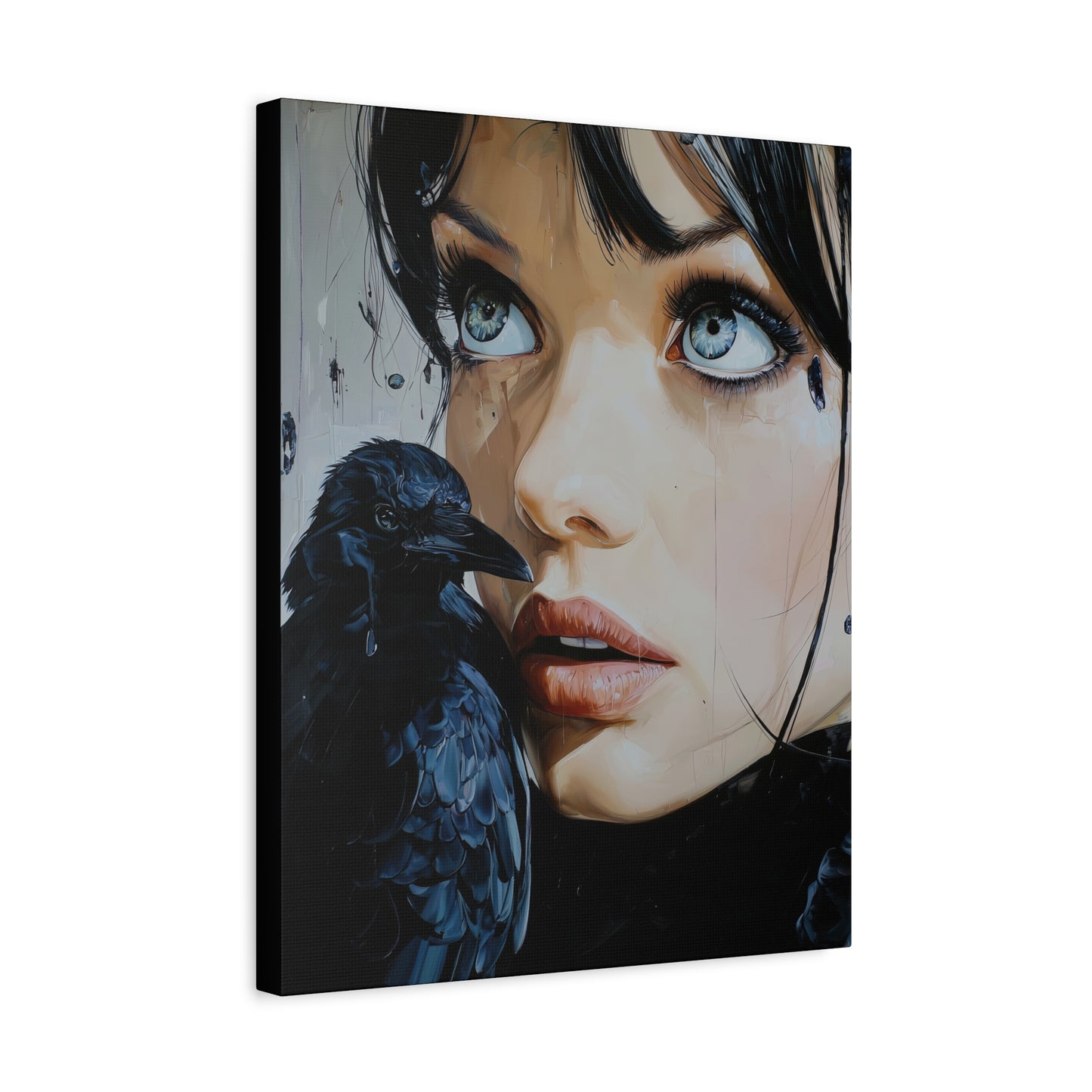 Gallery Wrapped Canvas, Myth and Bones Gothic Art Canvas, Dark Muse Canvas - Azula