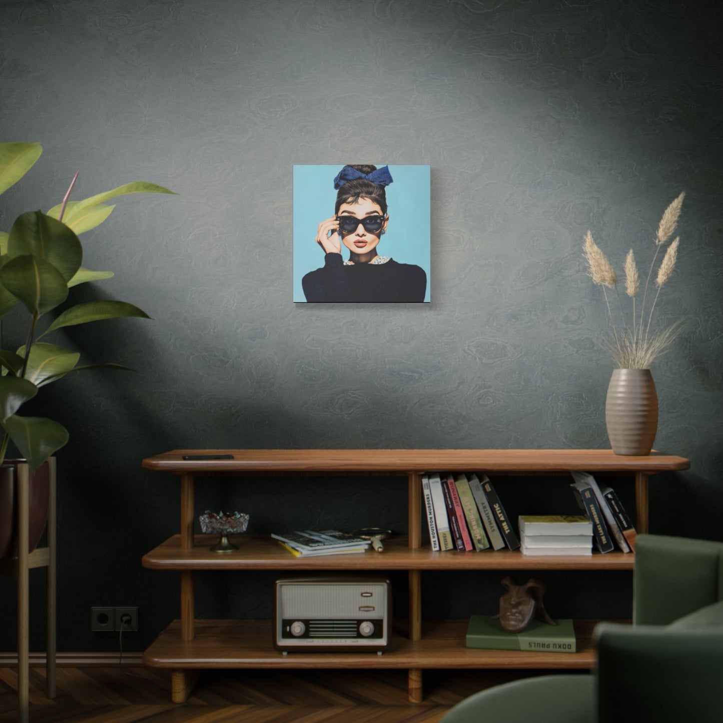 Gallery Wrapped Canvas, The Diva Project Art Canvas, Pinup Art Canvas – Audrey Hepburn - THREE