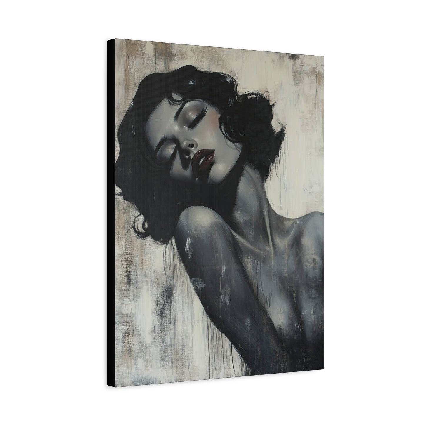 Gallery Wrapped Canvas, Sinners and Saints Art Canvas, Erotic Pinup Art Canvas – Lonna