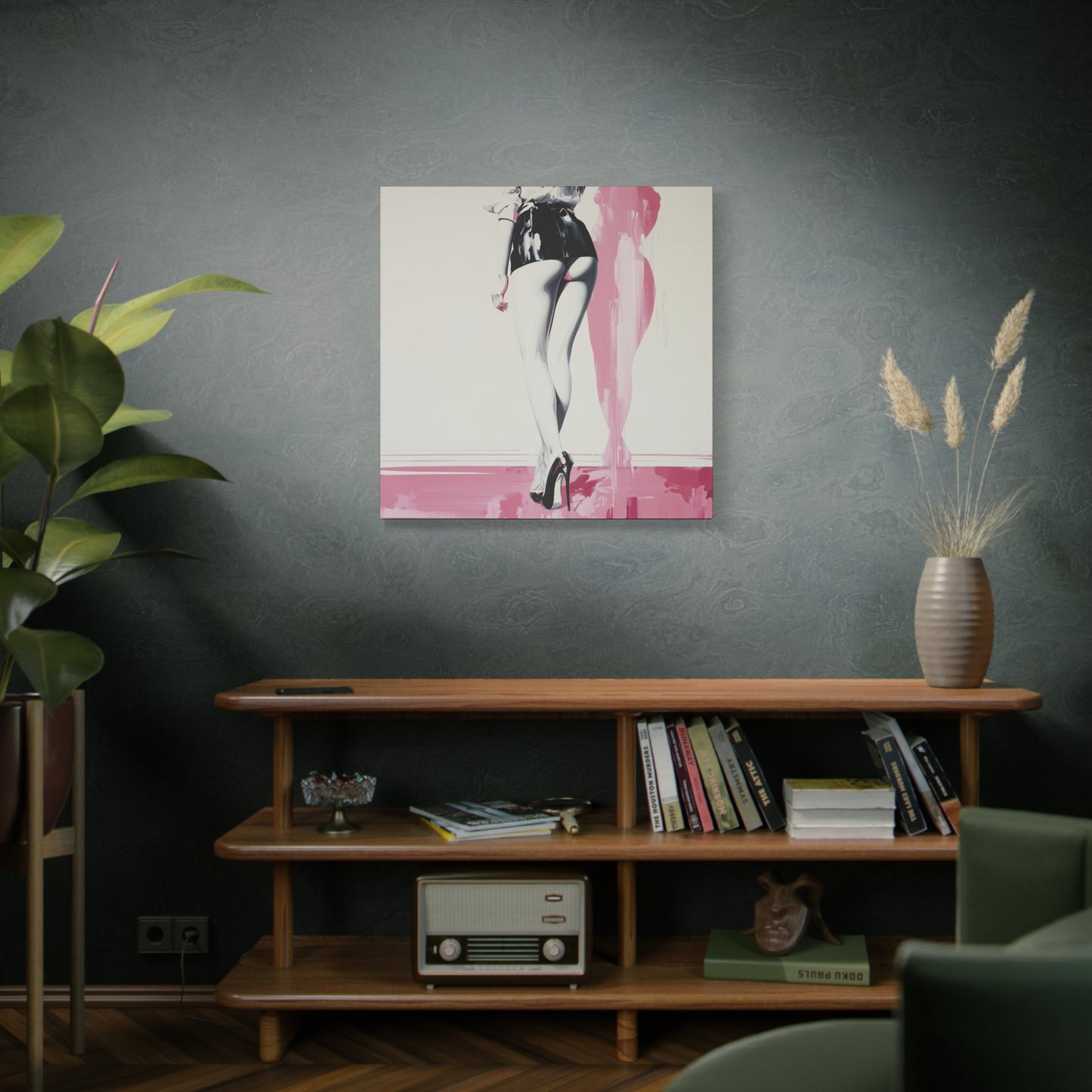 Gallery Wrapped Canvas, Tongue and Cheek Art Canvas, Naughty Girl Art Canvas – Barbi