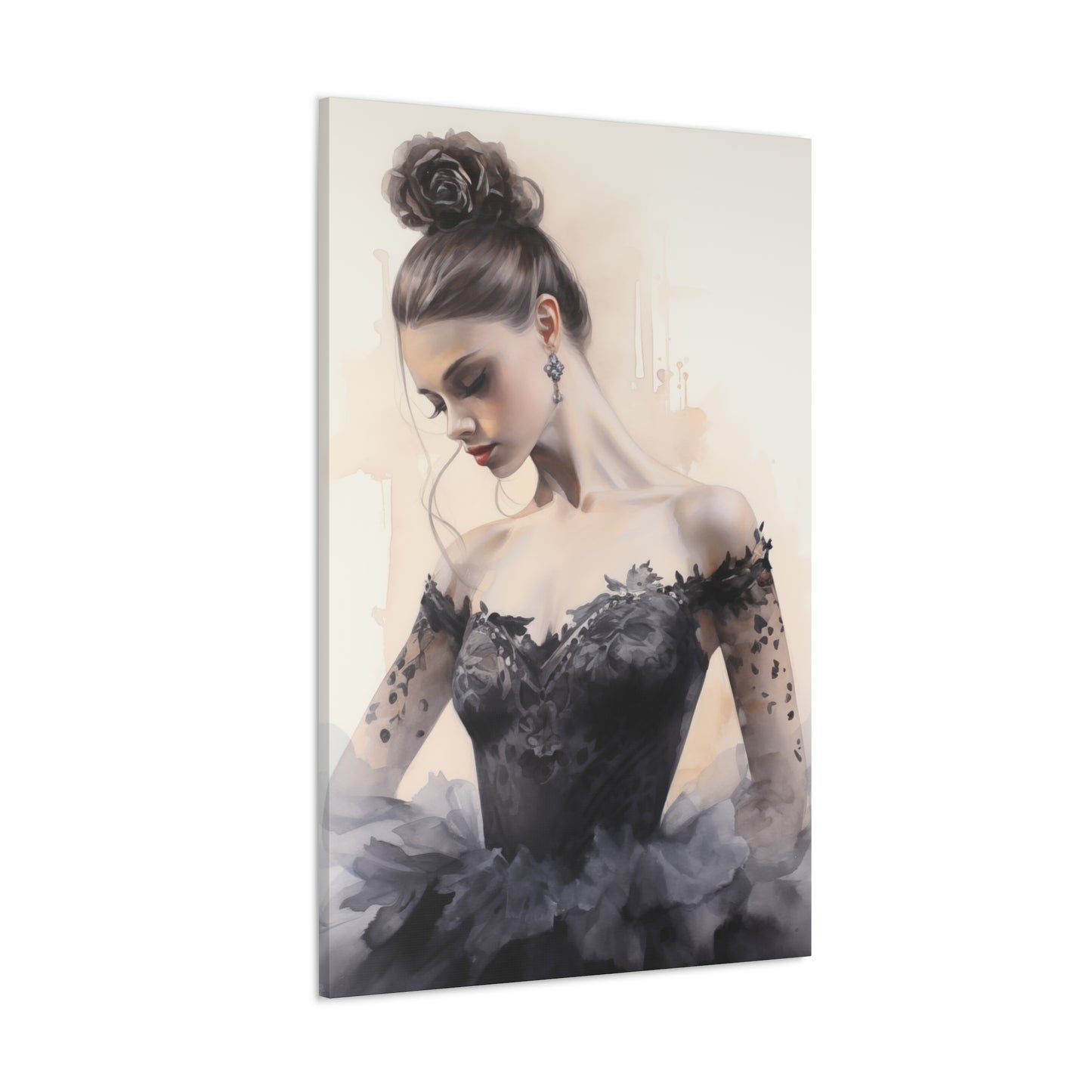 Gallery Wrapped Canvas, Ballerina Beauty, Ballet Art Canvas – Lola