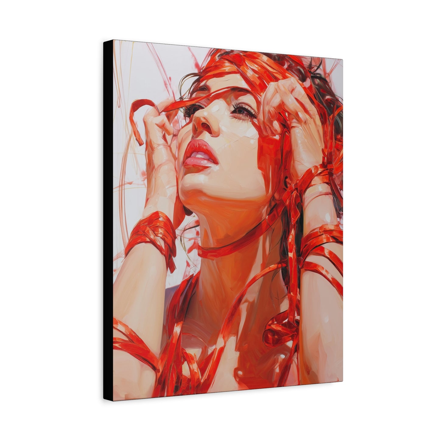 Gallery Wrapped Canvas, Ropes and Reverence Art Canvas, Erotic Shibari Art Canvas – Isolde