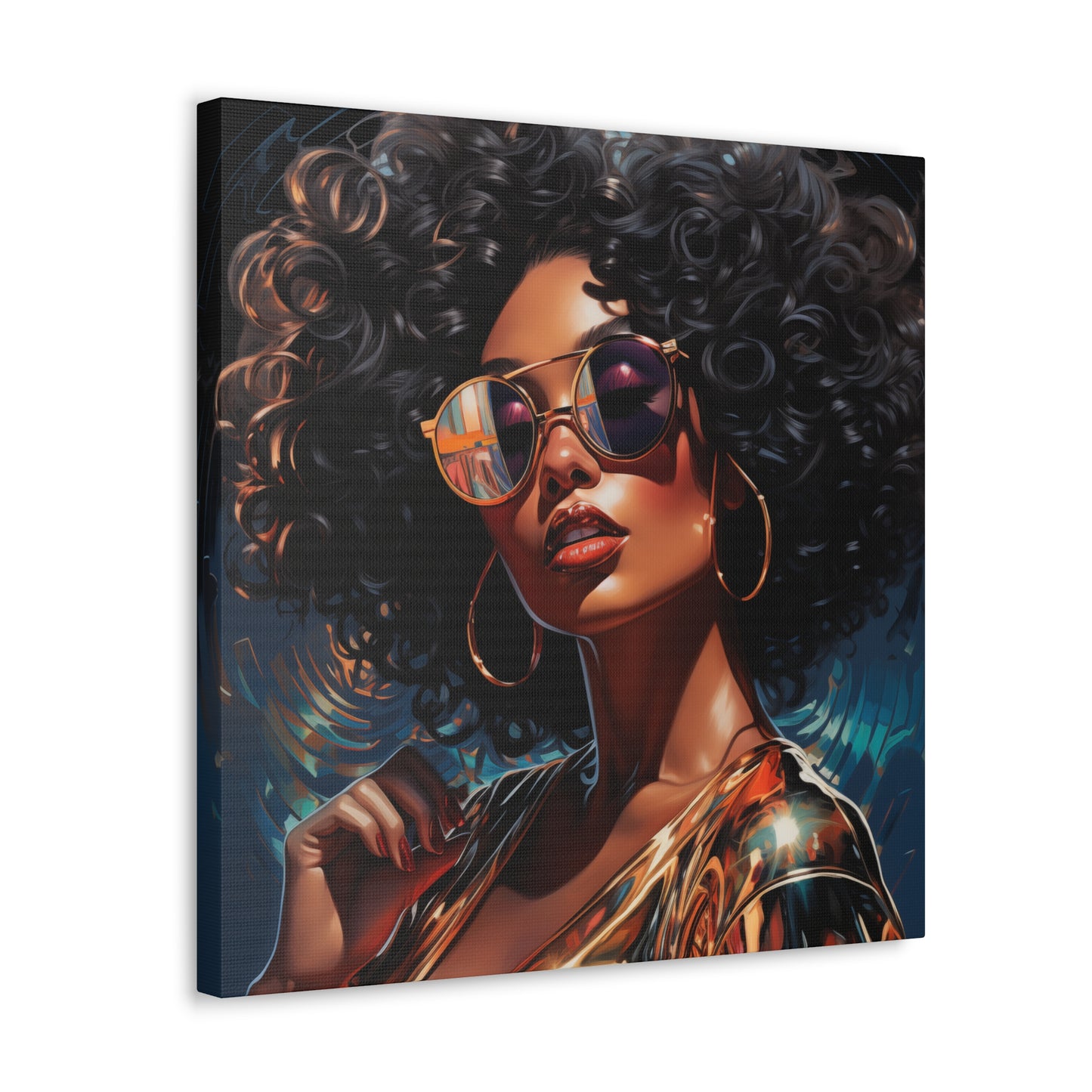 Gallery Wrapped Canvas, Retro Urban Queen, Femme Doll Art Canvas – Kesha