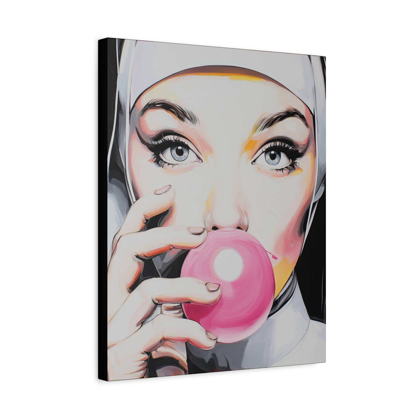 Gallery Wrapped Canvas, Habits and Heresy Art Canvas, Naughty Nuns Art Canvas – Sister Gloria