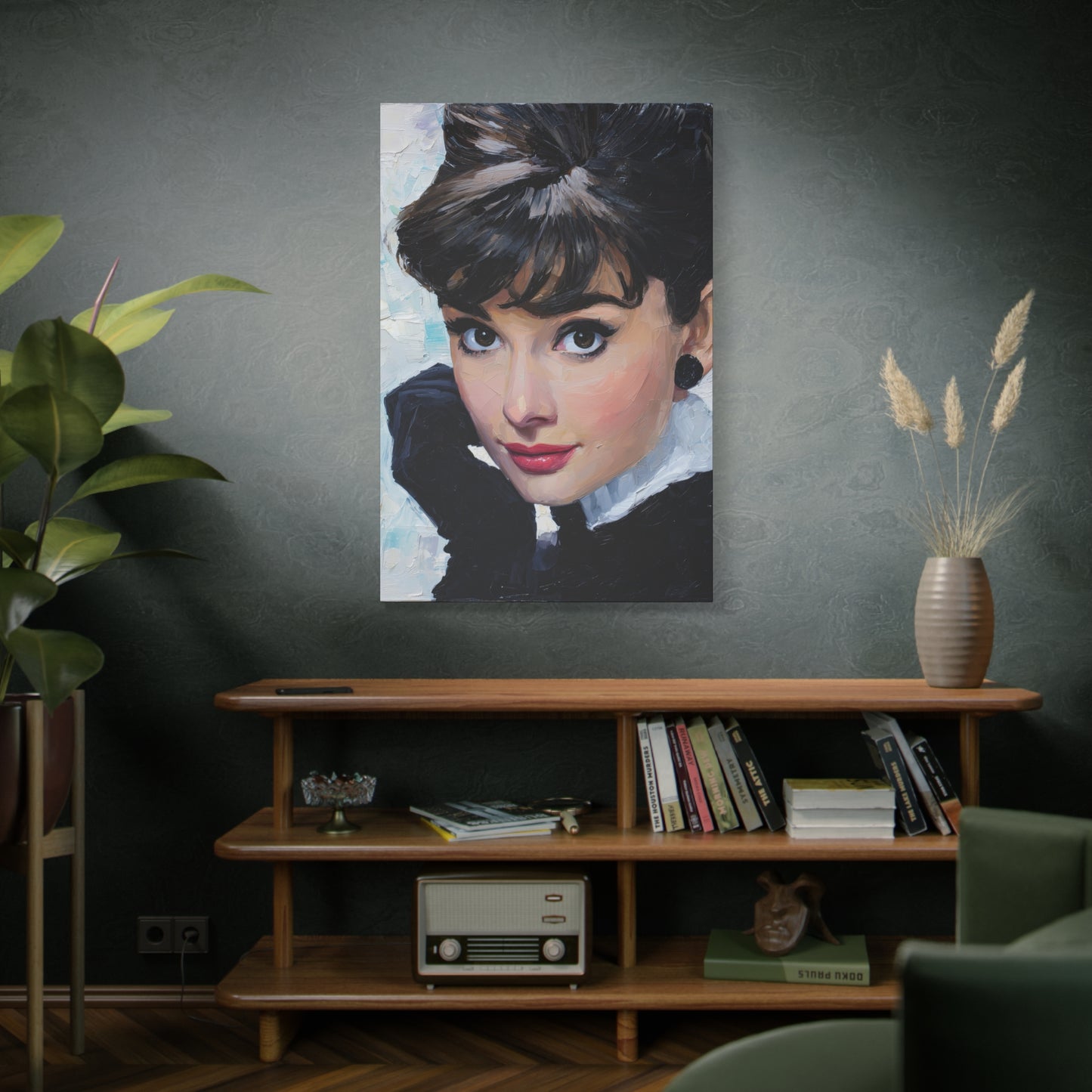 Gallery Wrapped Canvas, The Diva Project Art Canvas, Pinup Art Canvas – Audrey Hepburn - SEVEN
