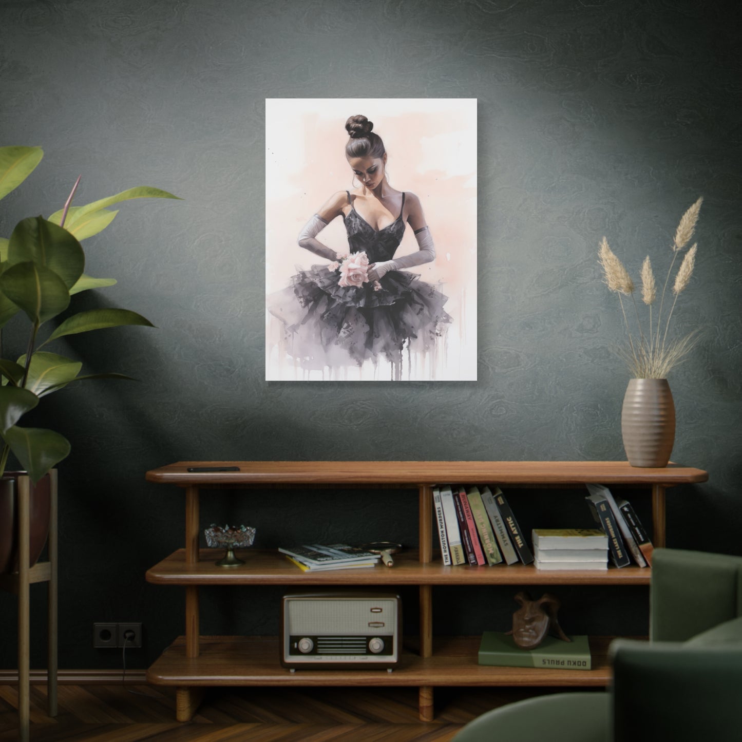 Pointes and Platforms, Gallery Wrapped Canvas, Ballerina Beauty, Ballet Art Canvas – Sonja