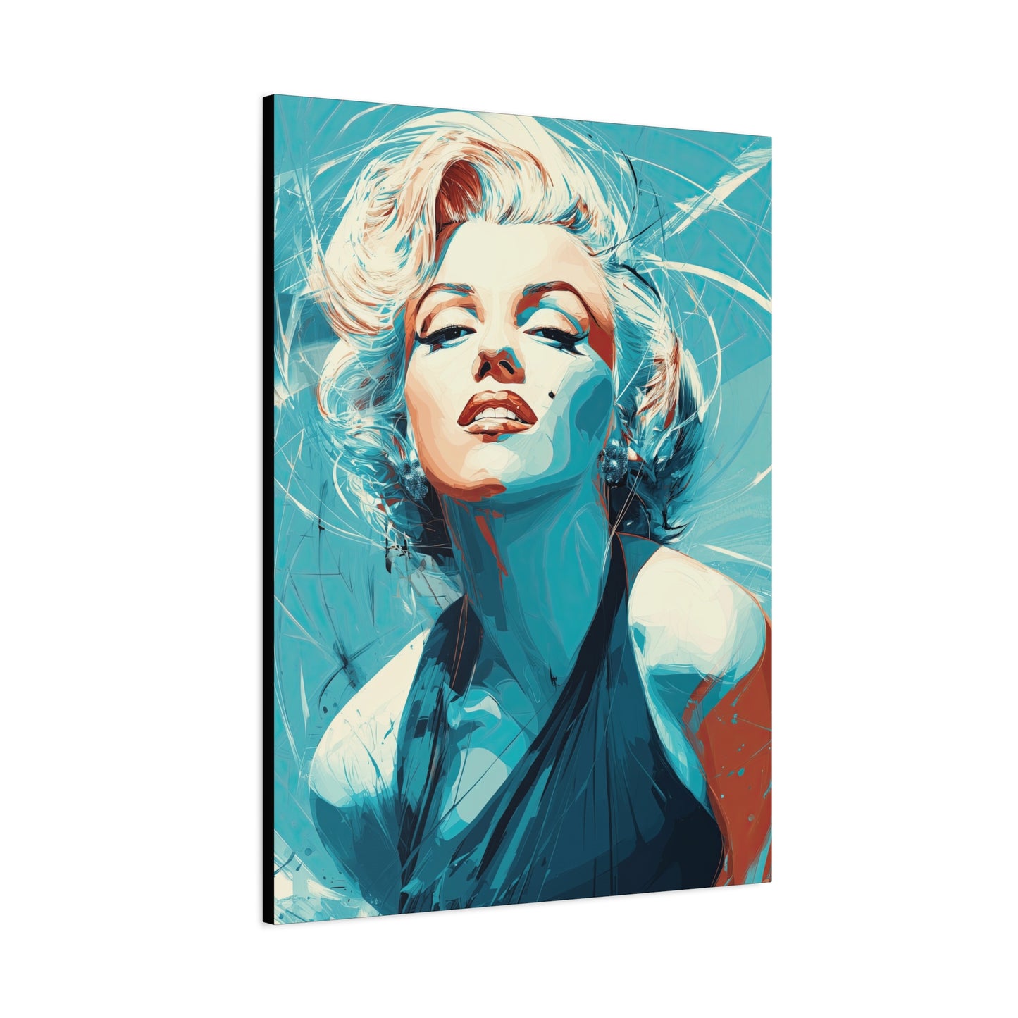 Gallery Wrapped Canvas, The Diva Project Art Canvas, Pinup Art Canvas – Marilyn Monroe - SEVEN