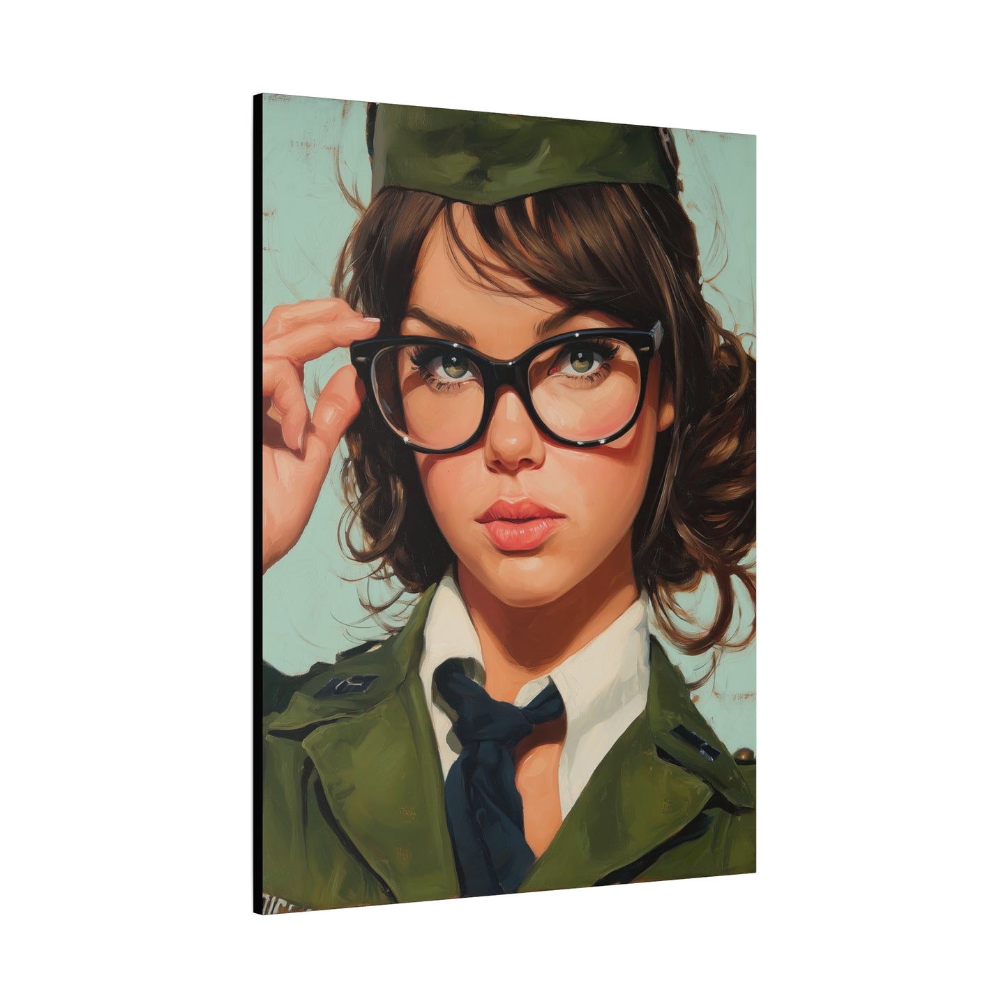 Gallery Wrapped Canvas, Liberty and Lace Art Canvas, Erotic Pinup Art Canvas – Piper