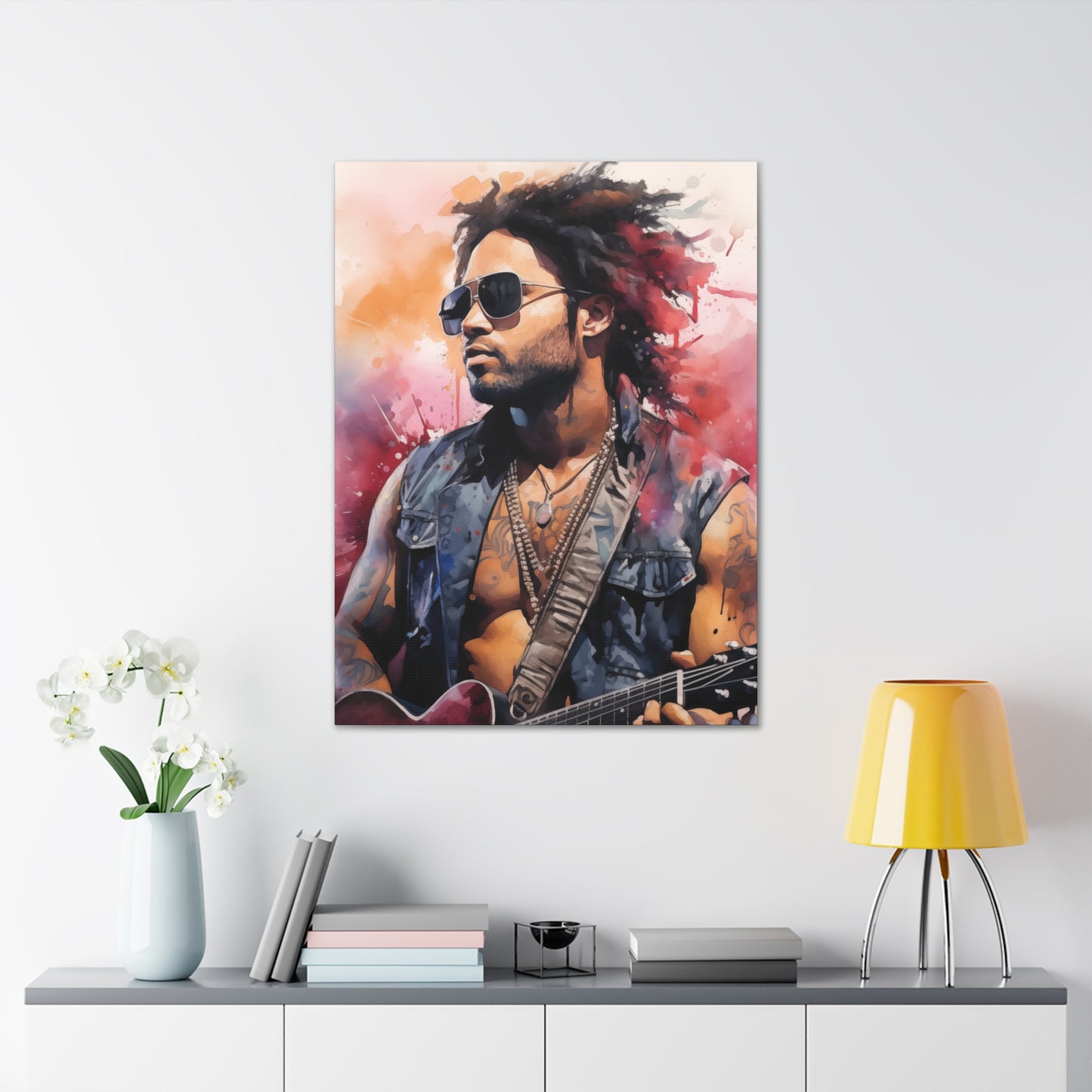 Gallery Wrapped Canvas, Celebrity Inspired, Pop Art Canvas – Lenny