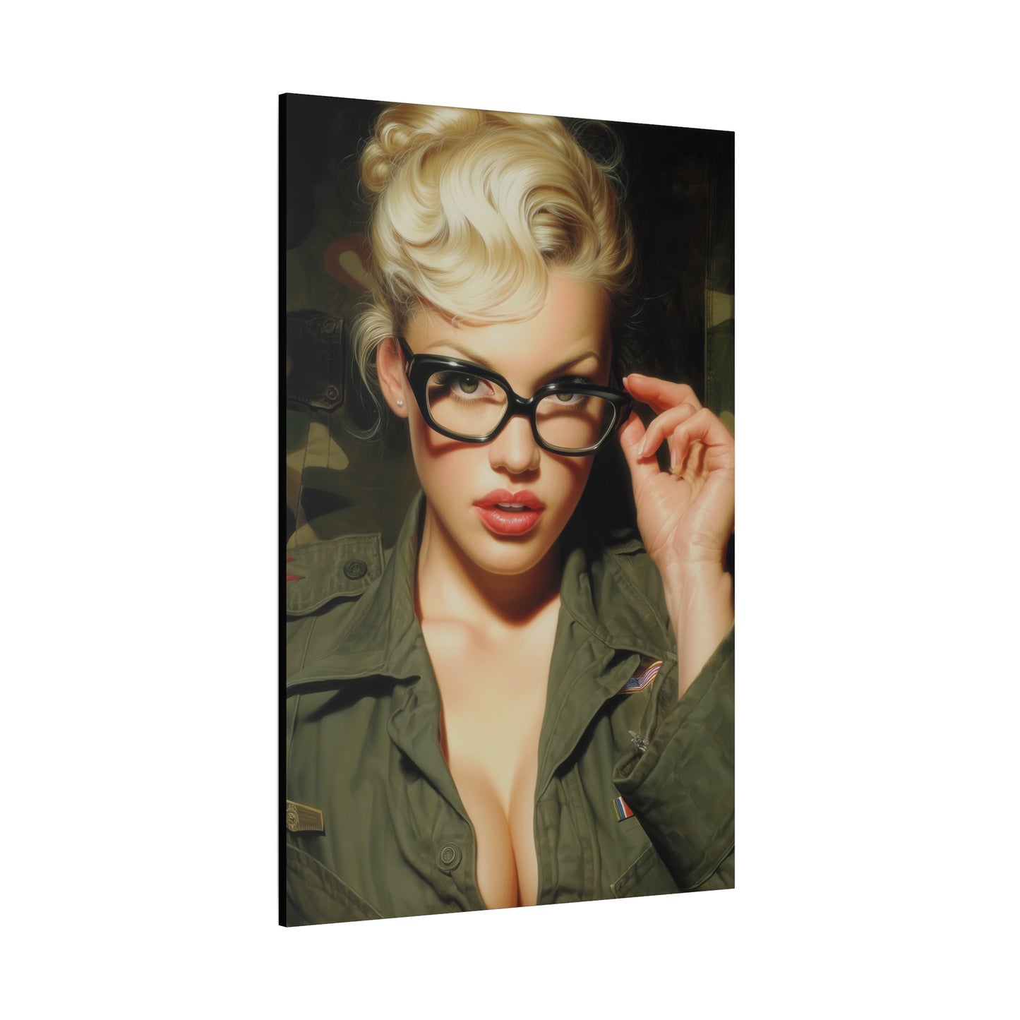 Gallery Wrapped Canvas, Liberty and Lace Art Canvas, Erotic Art Canvas – Daphne