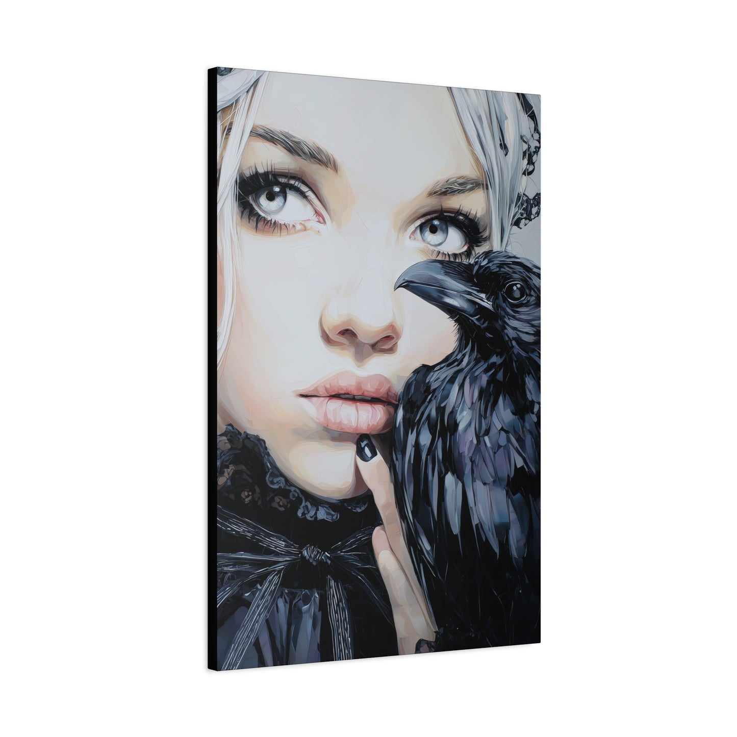 Gallery Wrapped Canvas, Myth and Bones Gothic Art Canvas, Dark Muse Canvas - Harlow