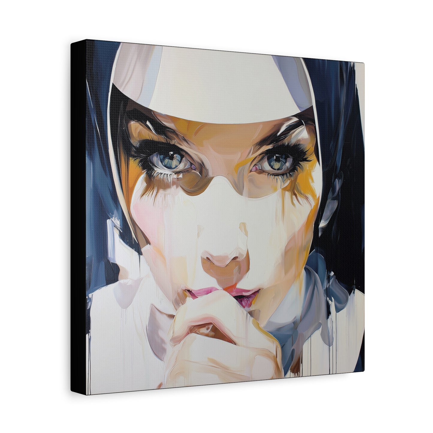 Gallery Wrapped Canvas, Habits and Heresy Art Canvas, Naughty Nuns Art Canvas – Sister Amara