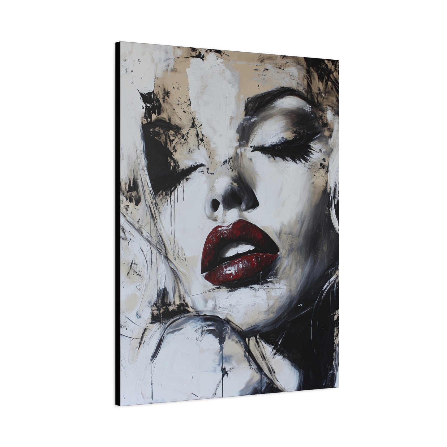 Gallery Wrapped Canvas, Guilt and Grit Adult Art Canvas, Erotic Pinup Art Canvas – Talia