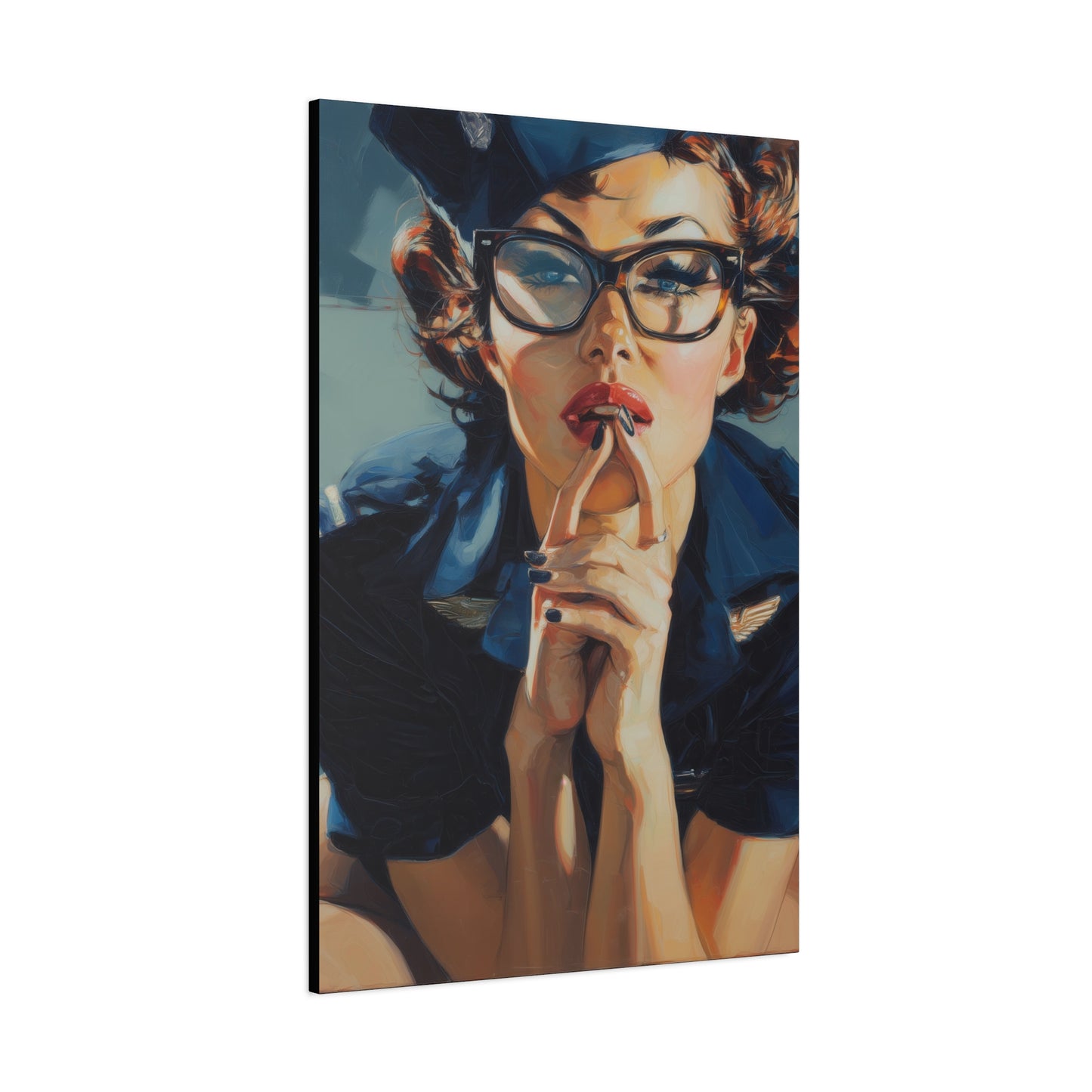Gallery Wrapped Canvas, Liberty and Lace Art Canvas, Erotic Art Canvas – Peggy Sue
