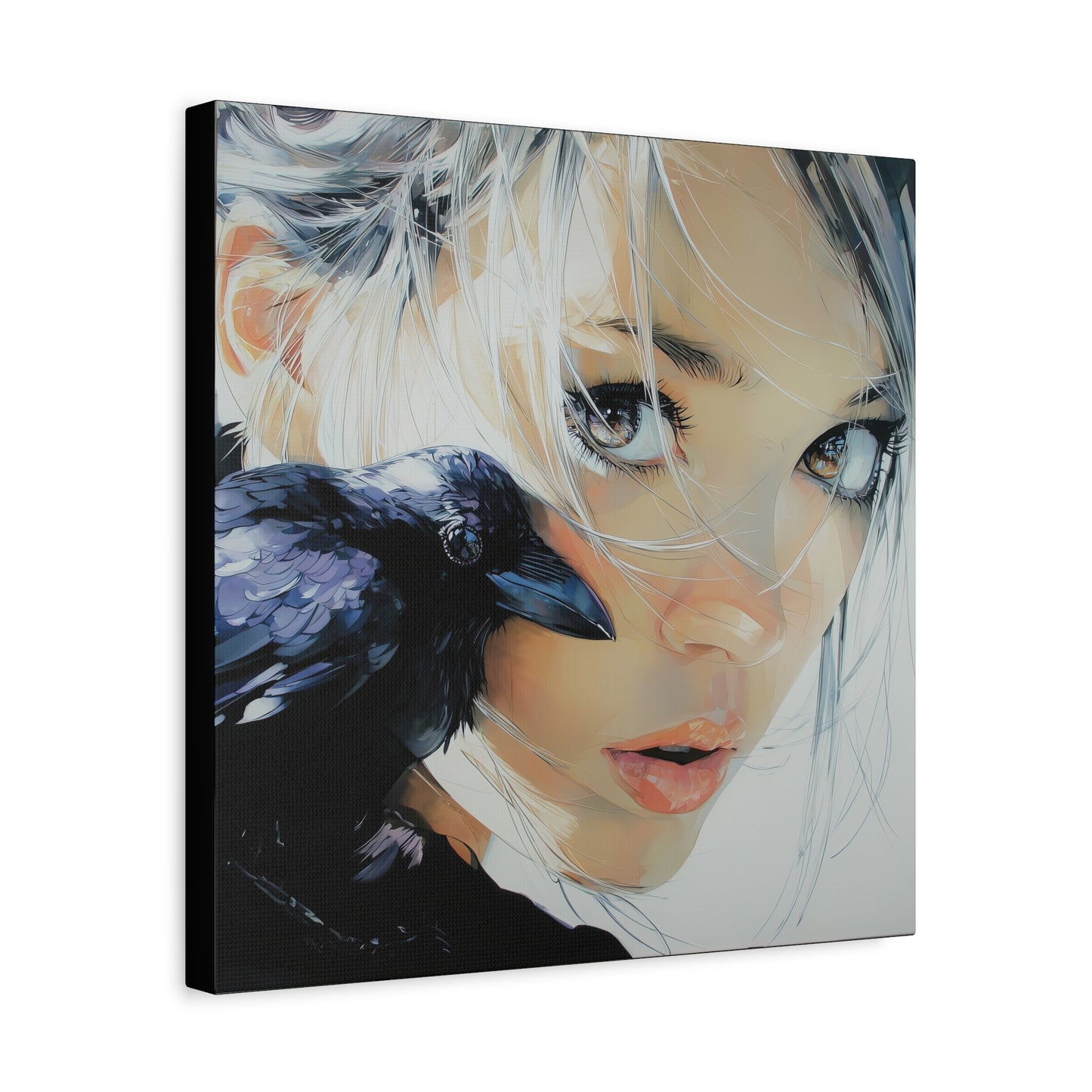 Gallery Wrapped Canvas, Myth and Bones Gothic Art Canvas, Dark Muse Canvas - Danika