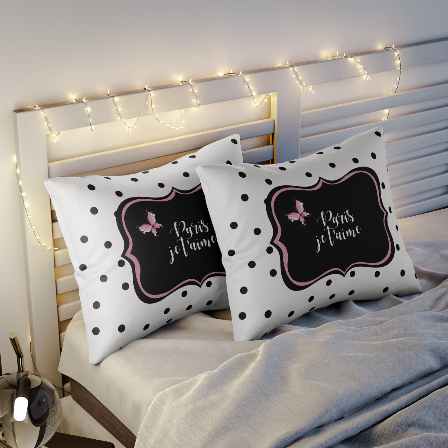 Love You Paris, je t'aime Paris, Pillow Sham