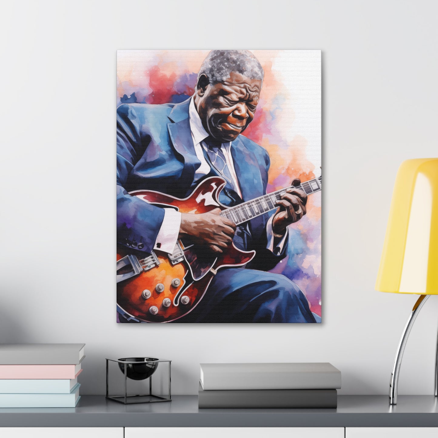 Gallery Wrapped Canvas, Celebrity Inspired, Pop Art Canvas – The King Also
