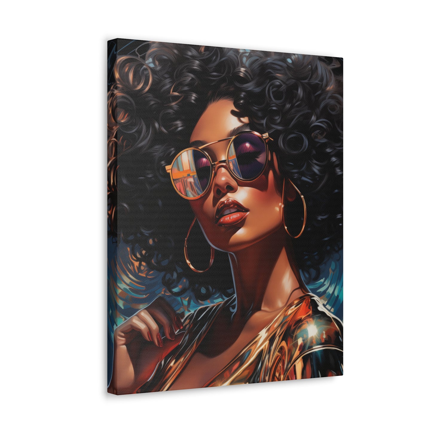 Gallery Wrapped Canvas, Retro Urban Queen, Femme Doll Art Canvas – Kesha