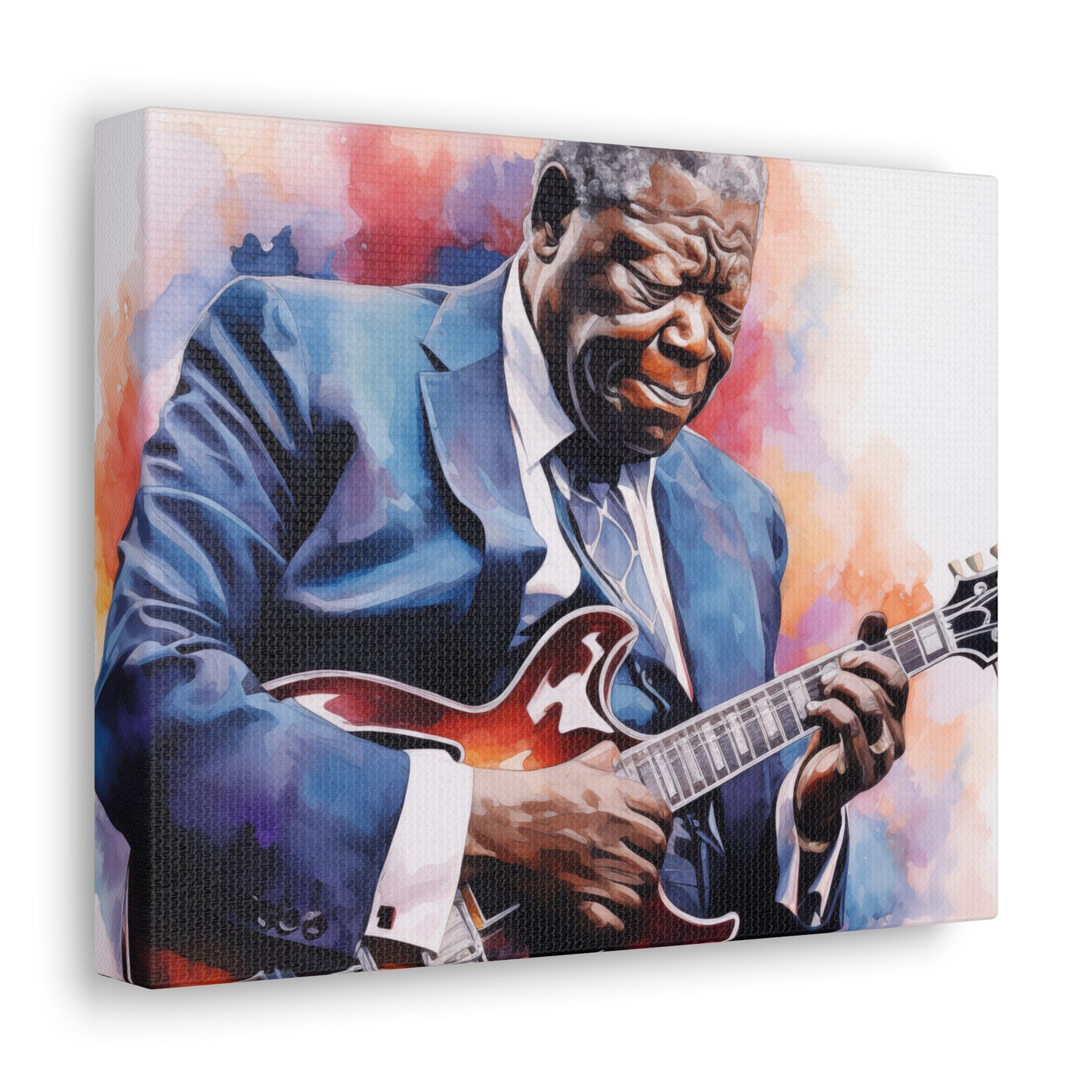 Gallery Wrapped Canvas, Celebrity Inspired, Pop Art Canvas – The King Also