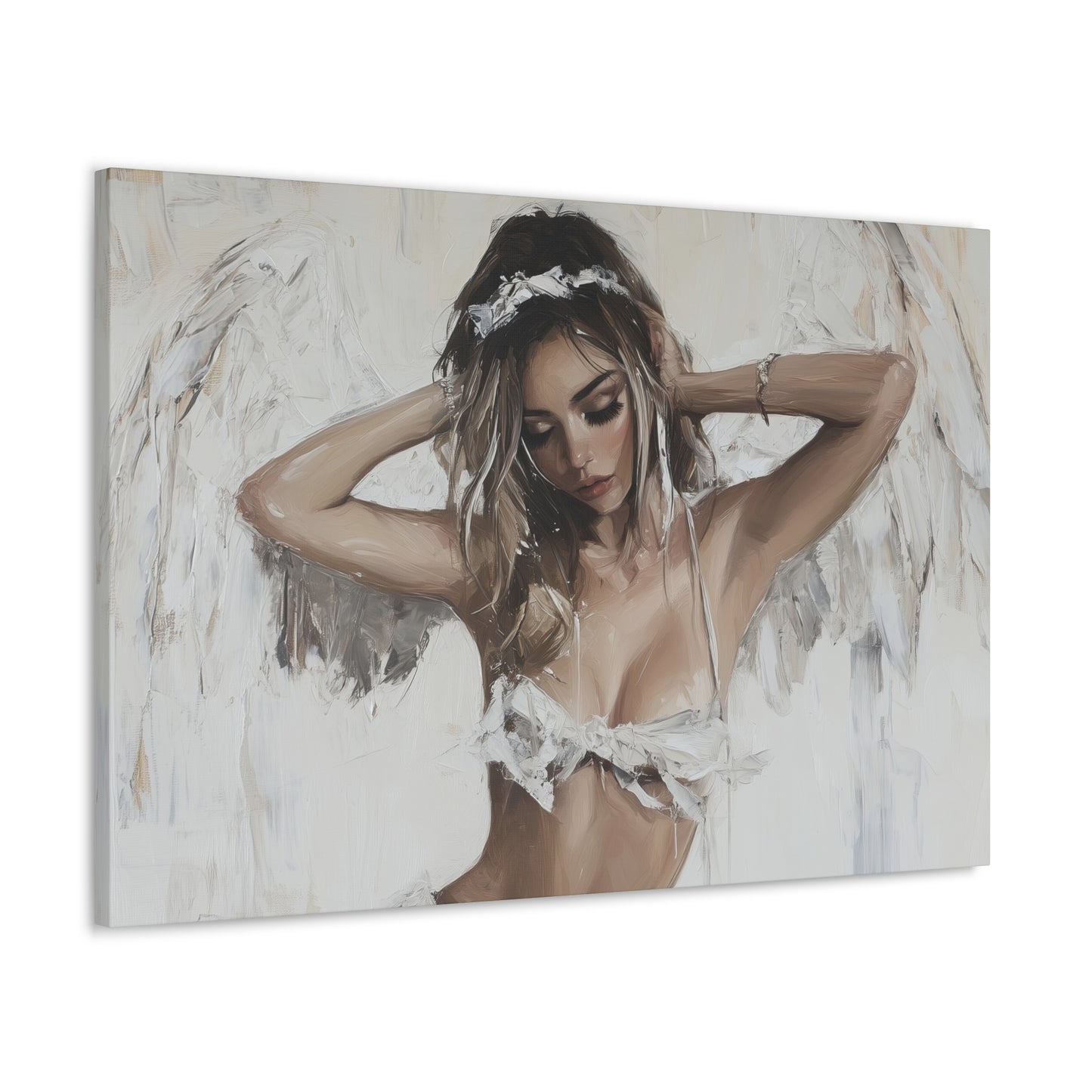 Gallery Wrapped Canvas, Sinners and Saints Art Canvas, Erotic Pinup Art Canvas – Holly