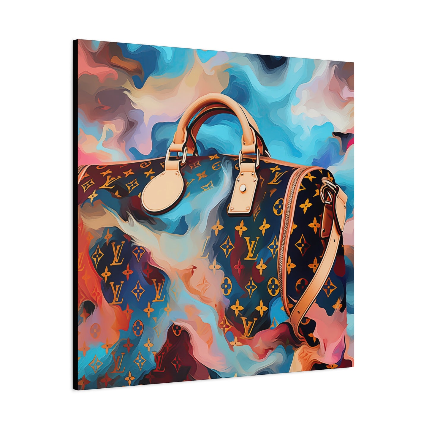 Canvas Gallery Wrap - LV Designer Inspired Wall Art - Abstract