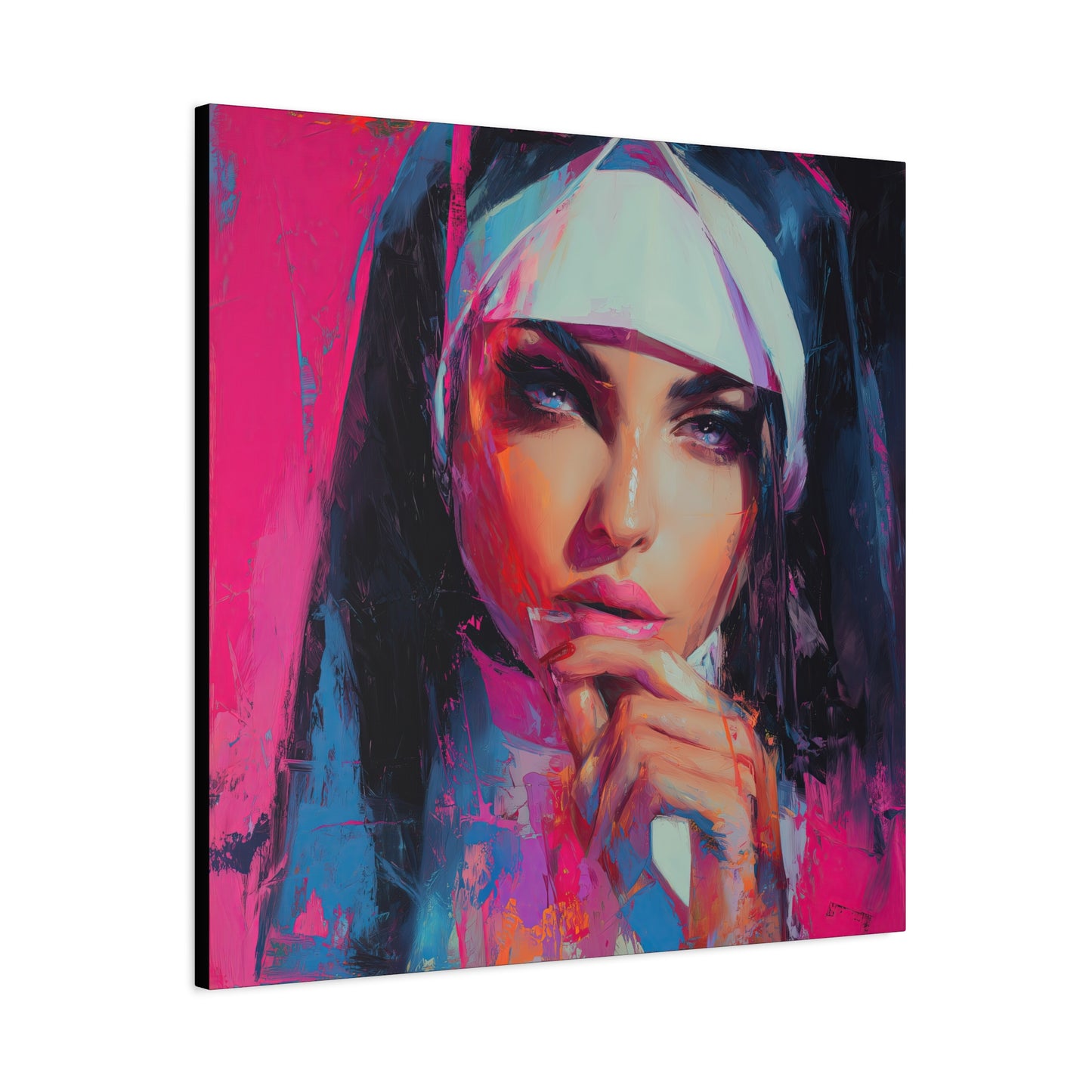 Gallery Wrapped Canvas, Habits and Heresy Art Canvas, Naughty Nuns Art Canvas – Sister Lucienne