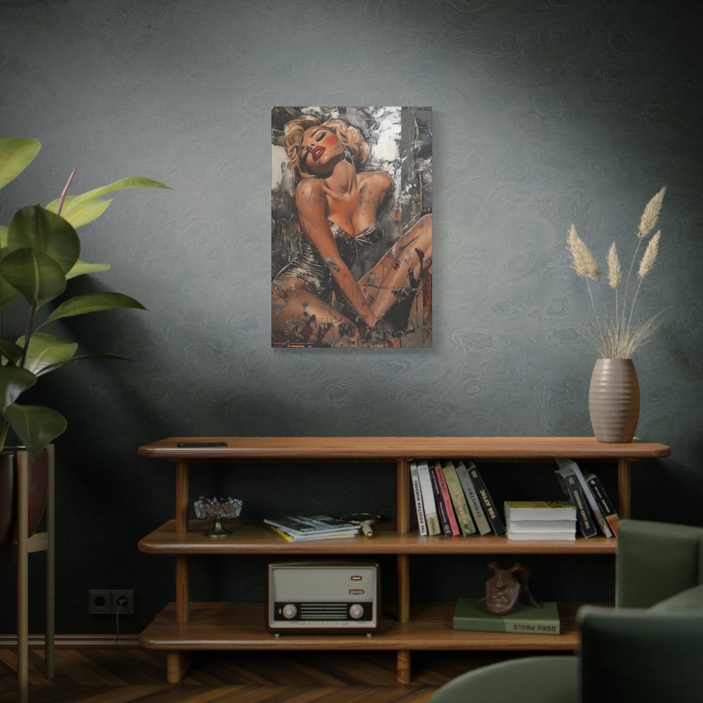 Gallery Wrapped Canvas, Guilt and Grit Adult Art Canvas, Erotic Pinup Art Canvas – Juliette