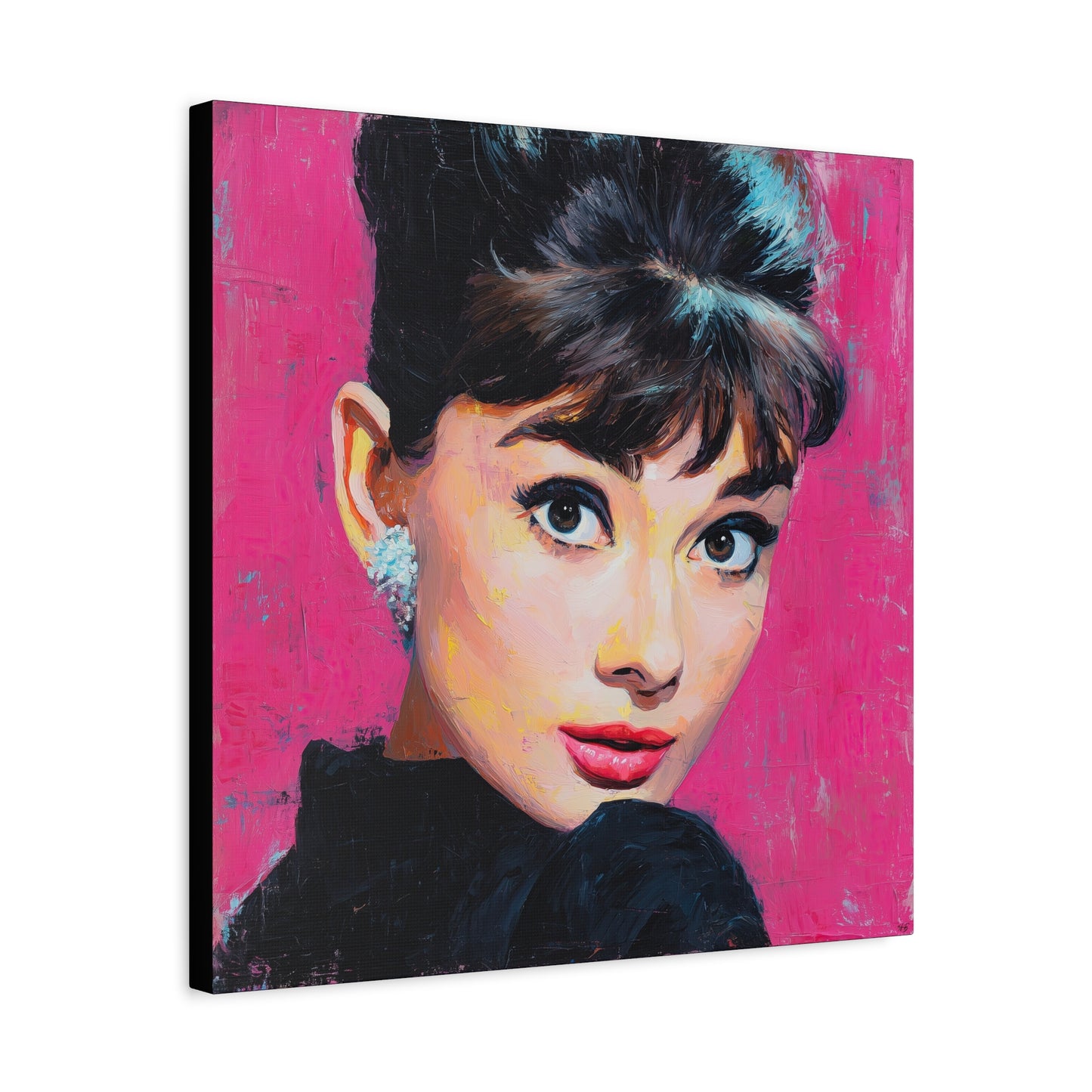 Gallery Wrapped Canvas, The Diva Project Art Canvas, Pinup Art Canvas – Audrey Hepburn - TEN