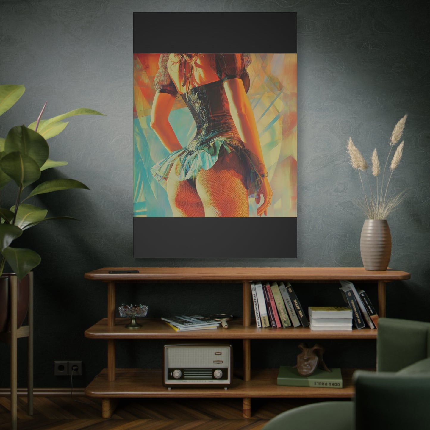 Gallery Wrapped Canvas, Tongue and Cheek Art Canvas, Naughty Girl Art Canvas – Kristen