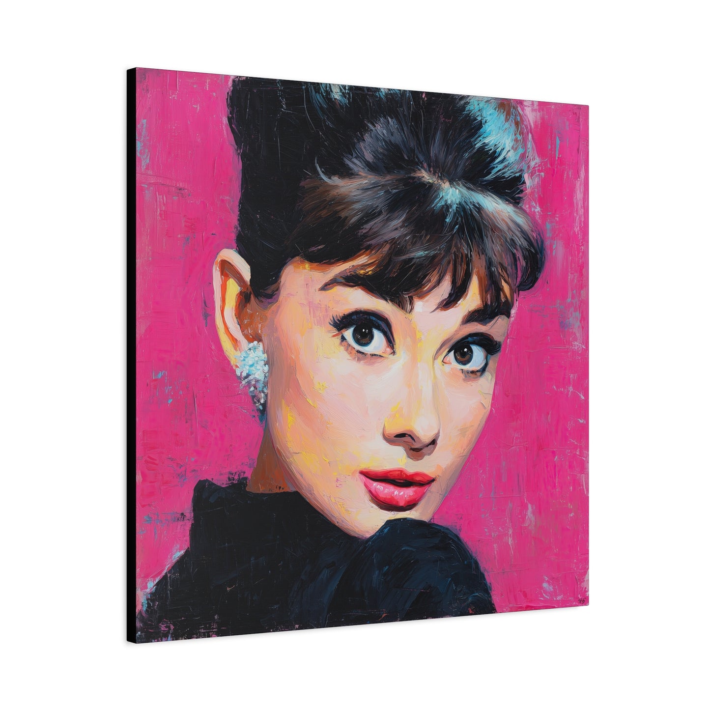 Gallery Wrapped Canvas, The Diva Project Art Canvas, Pinup Art Canvas – Audrey Hepburn - TEN