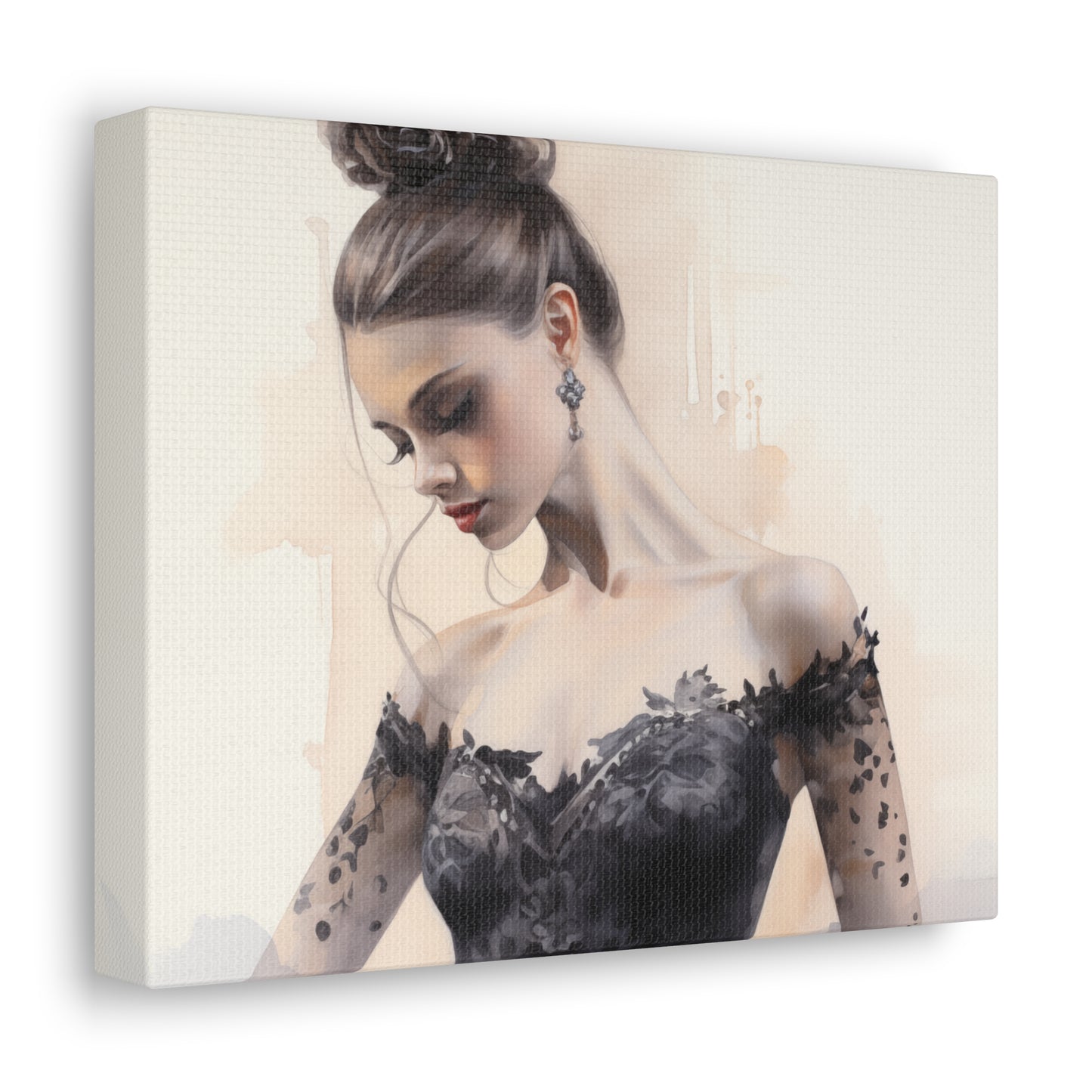 Gallery Wrapped Canvas, Ballerina Beauty, Ballet Art Canvas – Lola