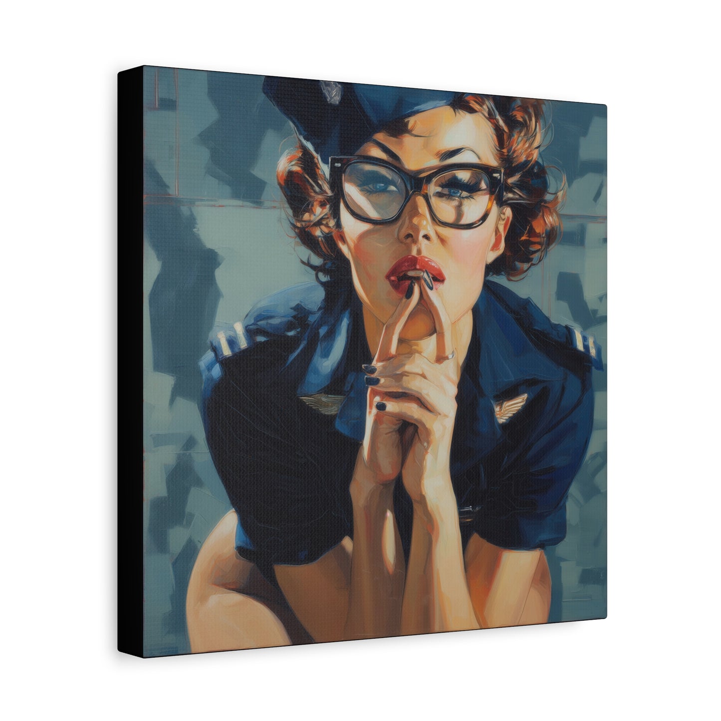 Gallery Wrapped Canvas, Liberty and Lace Art Canvas, Erotic Art Canvas – Peggy Sue