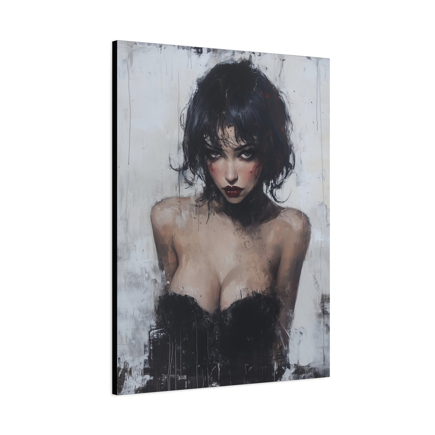 Gallery Wrapped Canvas, Sinners and Saints Art Canvas, Erotic Pinup Art Canvas – Lorna