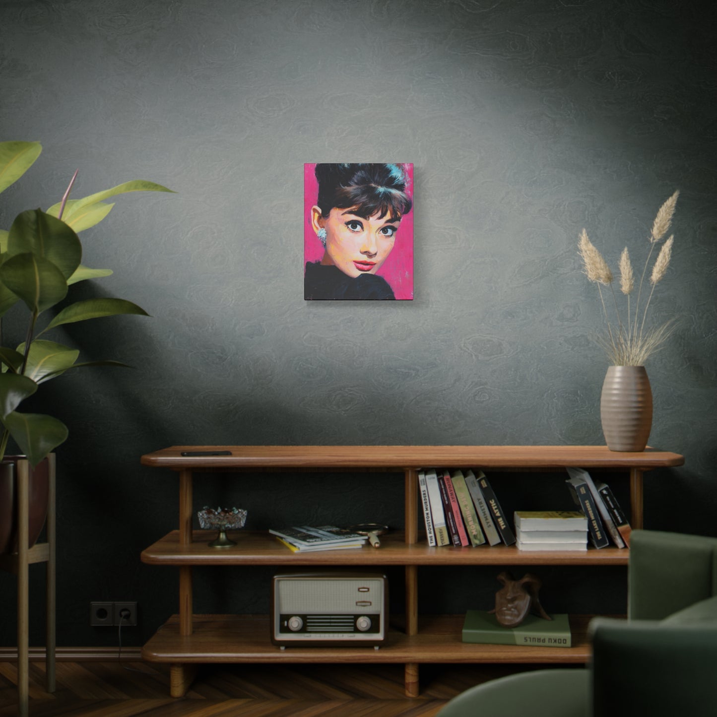 Gallery Wrapped Canvas, The Diva Project Art Canvas, Pinup Art Canvas – Audrey Hepburn - TEN
