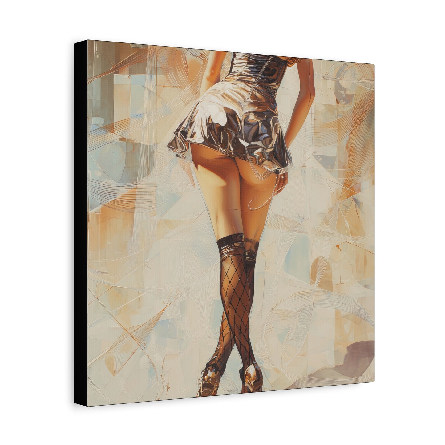 Gallery Wrapped Canvas, Tongue and Cheek Art Canvas, Naughty Girl Art Canvas – Gilda