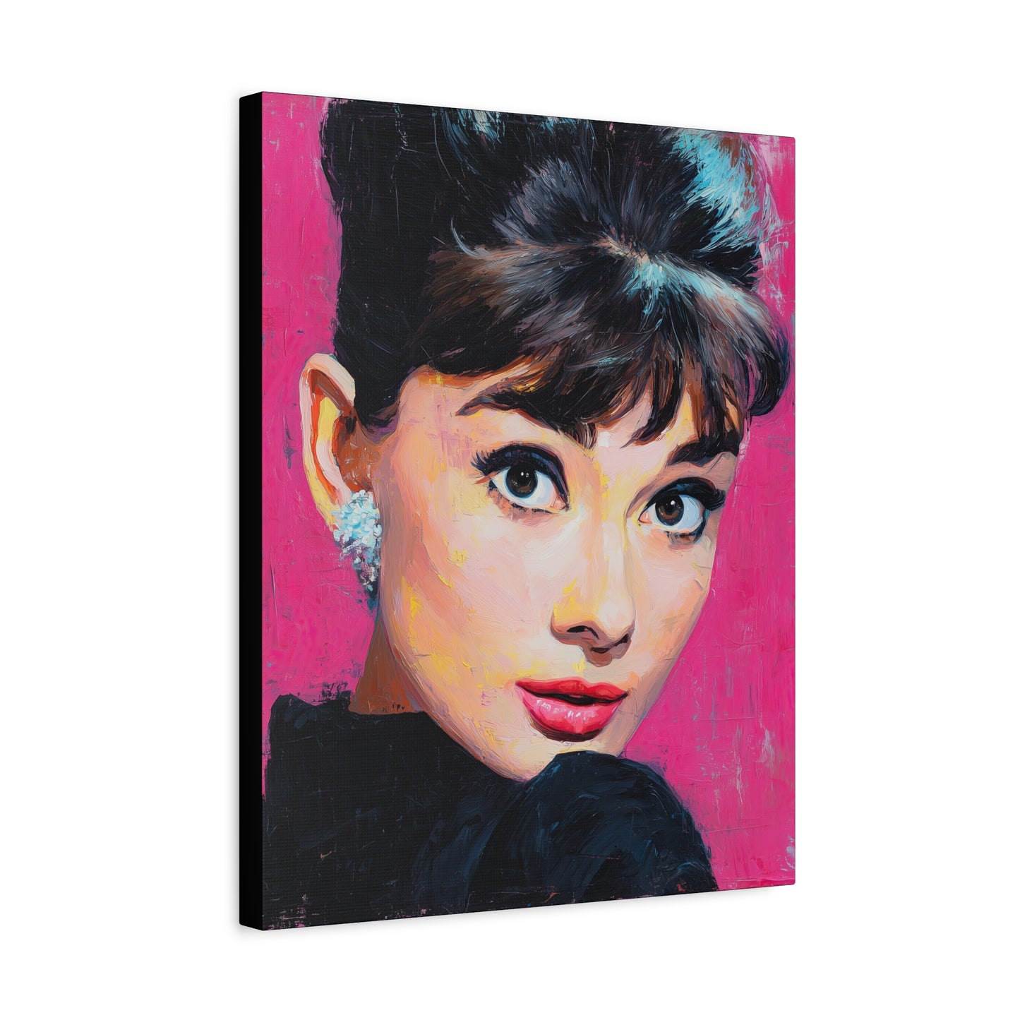 Gallery Wrapped Canvas, The Diva Project Art Canvas, Pinup Art Canvas – Audrey Hepburn - TEN