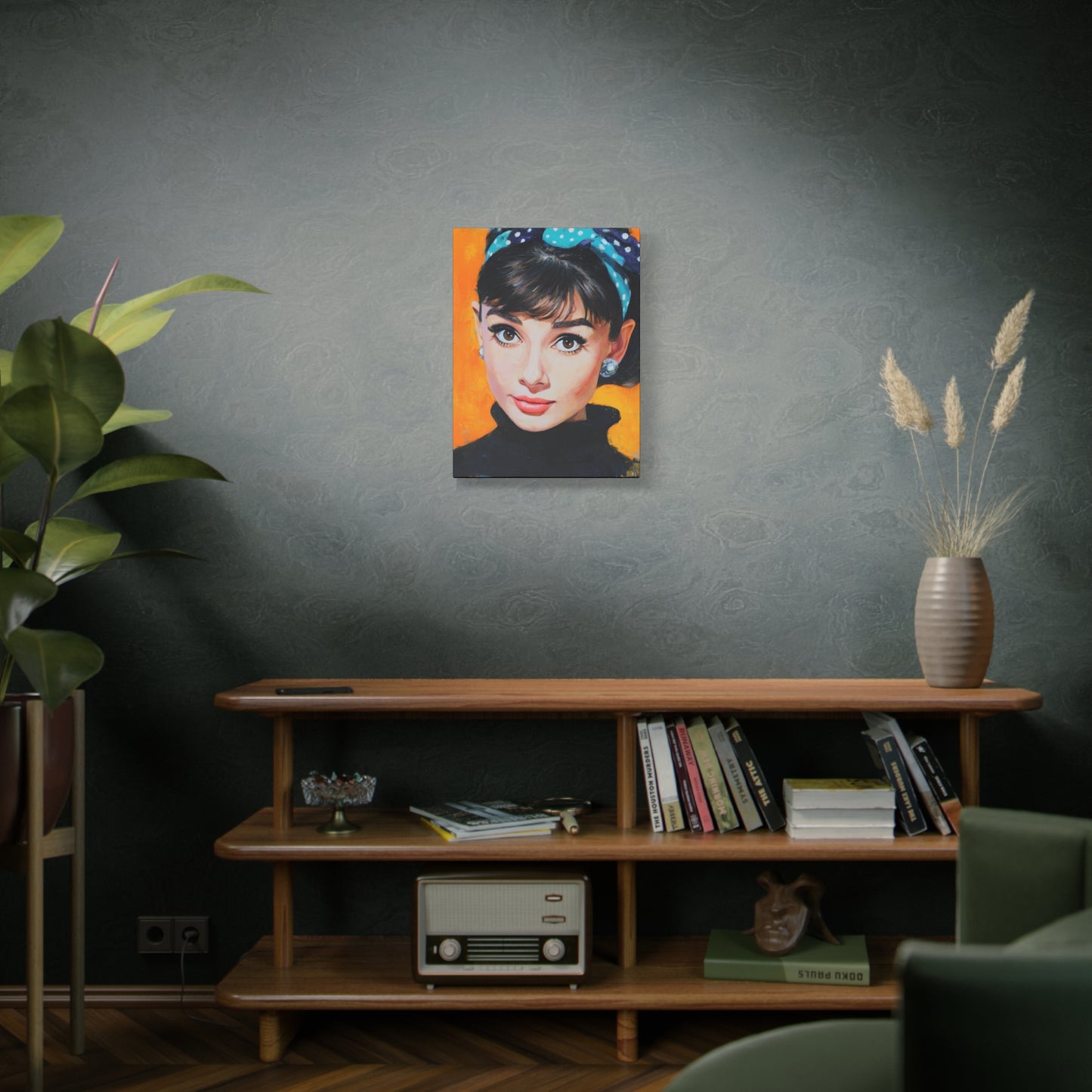 Gallery Wrapped Canvas, The Diva Project Art Canvas, Pinup Art Canvas – Audrey Hepburn - SIX