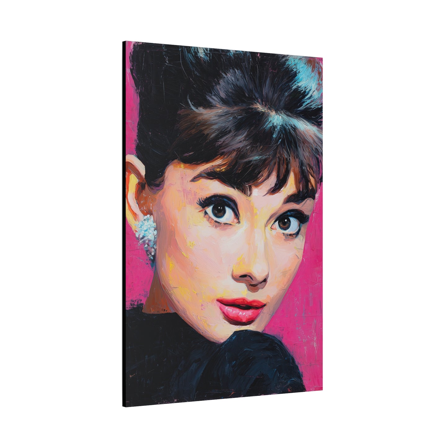 Gallery Wrapped Canvas, The Diva Project Art Canvas, Pinup Art Canvas – Audrey Hepburn - TEN