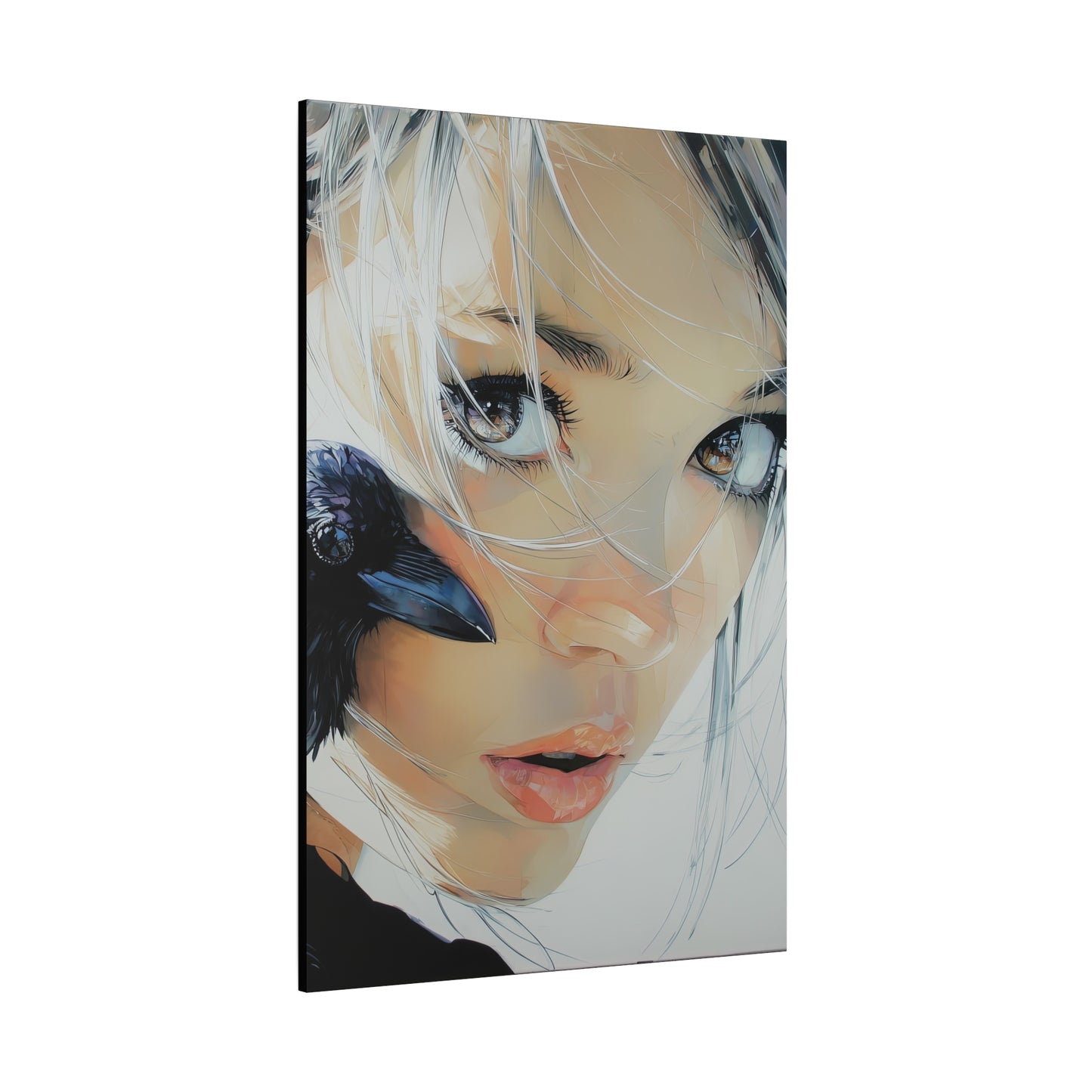 Gallery Wrapped Canvas, Myth and Bones Gothic Art Canvas, Dark Muse Canvas - Danika