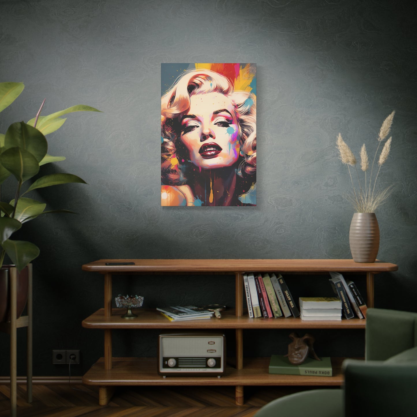 Canvas Wall Art, Gallery Wrapped Pop Art, Celebrity Wall Art – Marilyn Monroe - Abstract