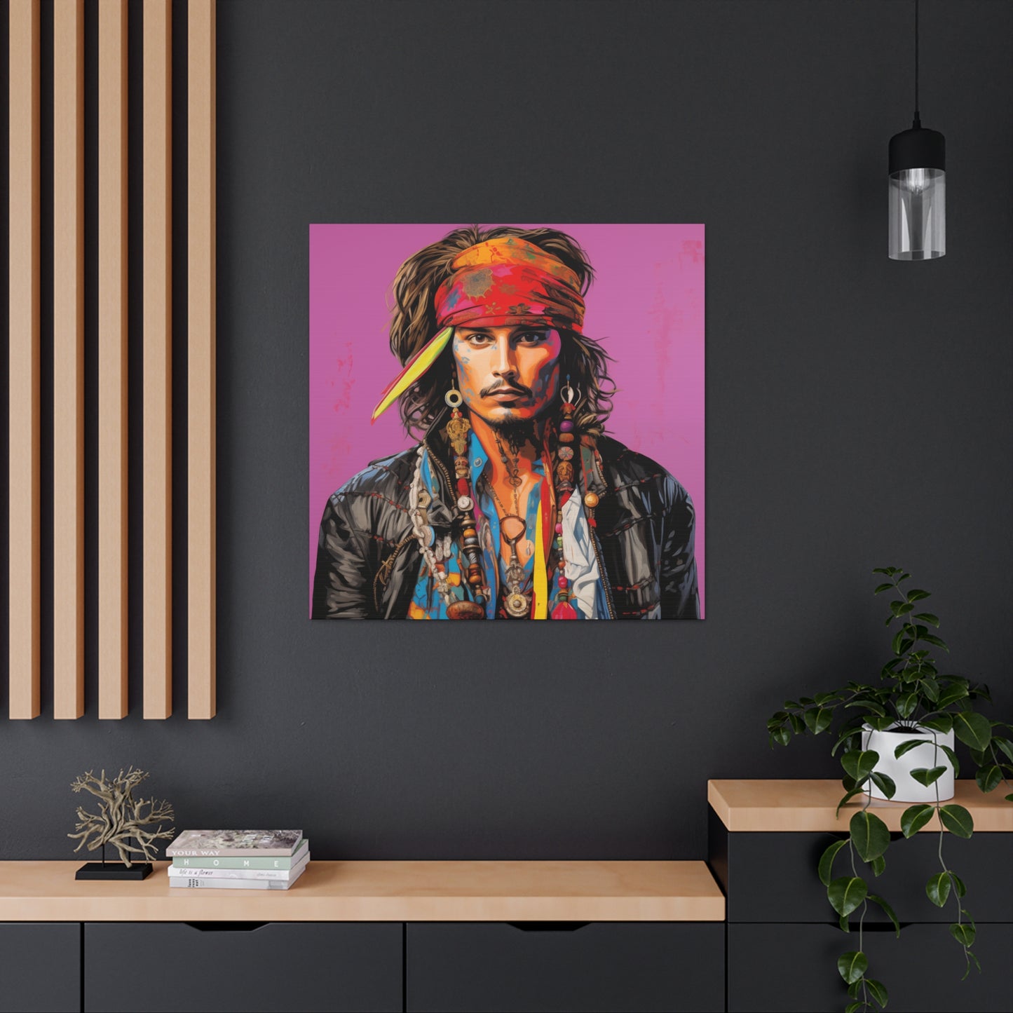Gallery Wrapped Canvas, Celebrity Inspired, Pop Art Canvas – Johnny Also