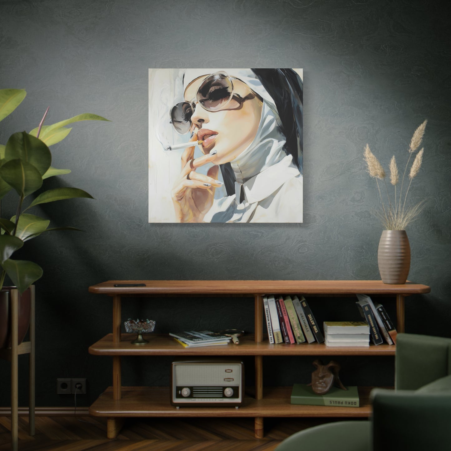 Gallery Wrapped Canvas, Habits and Heresy Art Canvas, Naughty Nuns Art Canvas – Sister Theodora