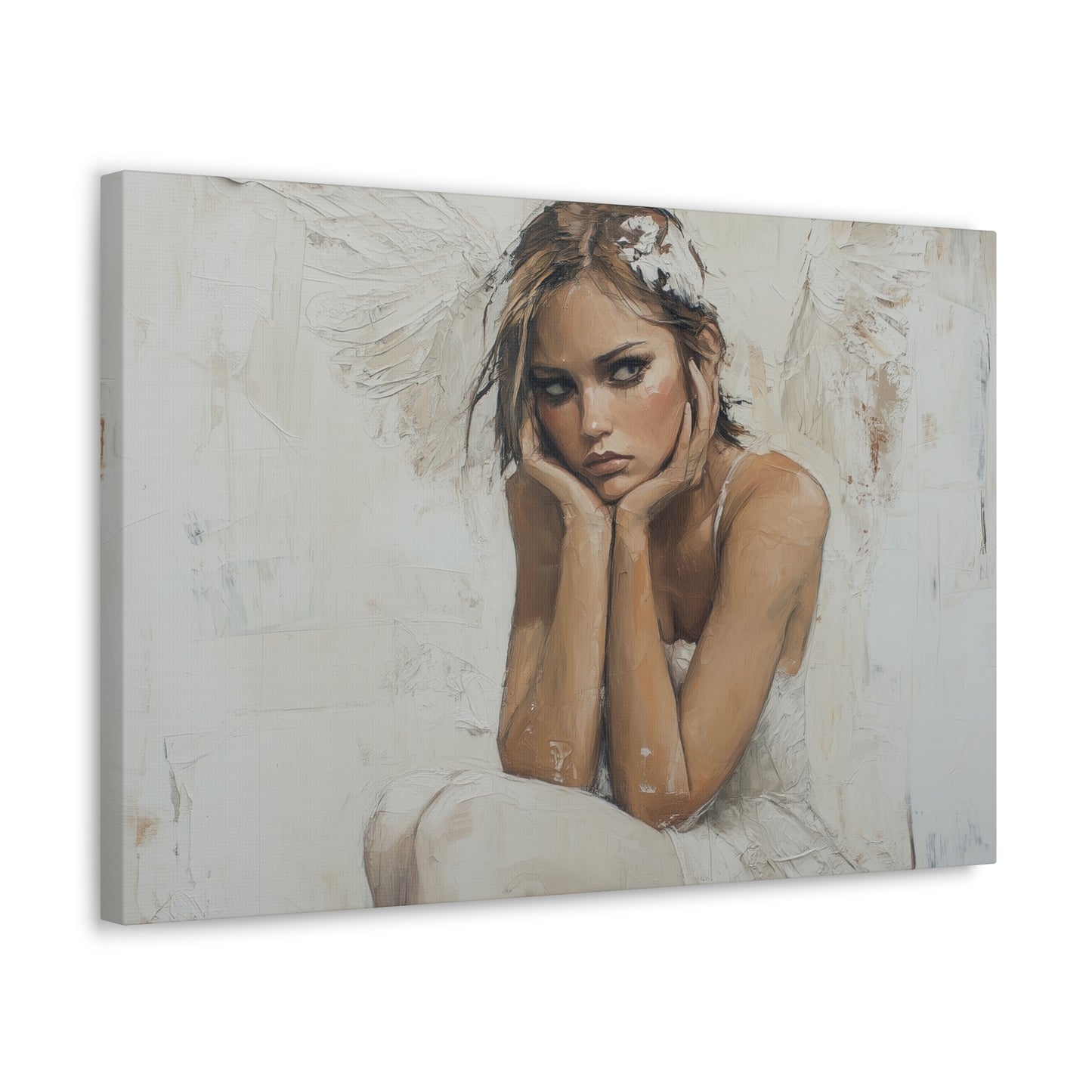 Gallery Wrapped Canvas, Sinners and Saints Art Canvas, Angel Art Canvas – Amber