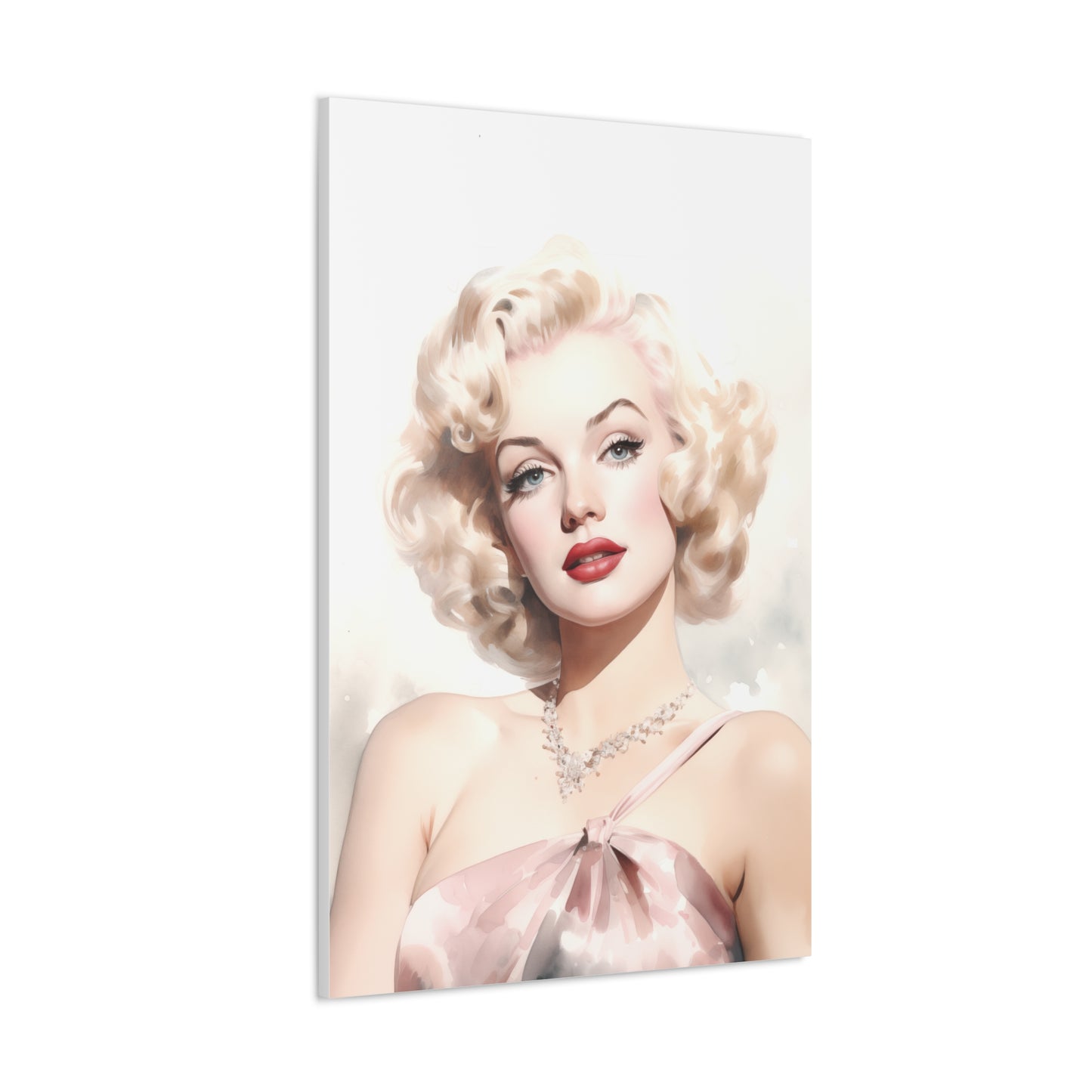 Canvas Wall Art, Gallery Wrapped Pop Art, Celebrity Wall Art – Marilyn Monroe - Pink