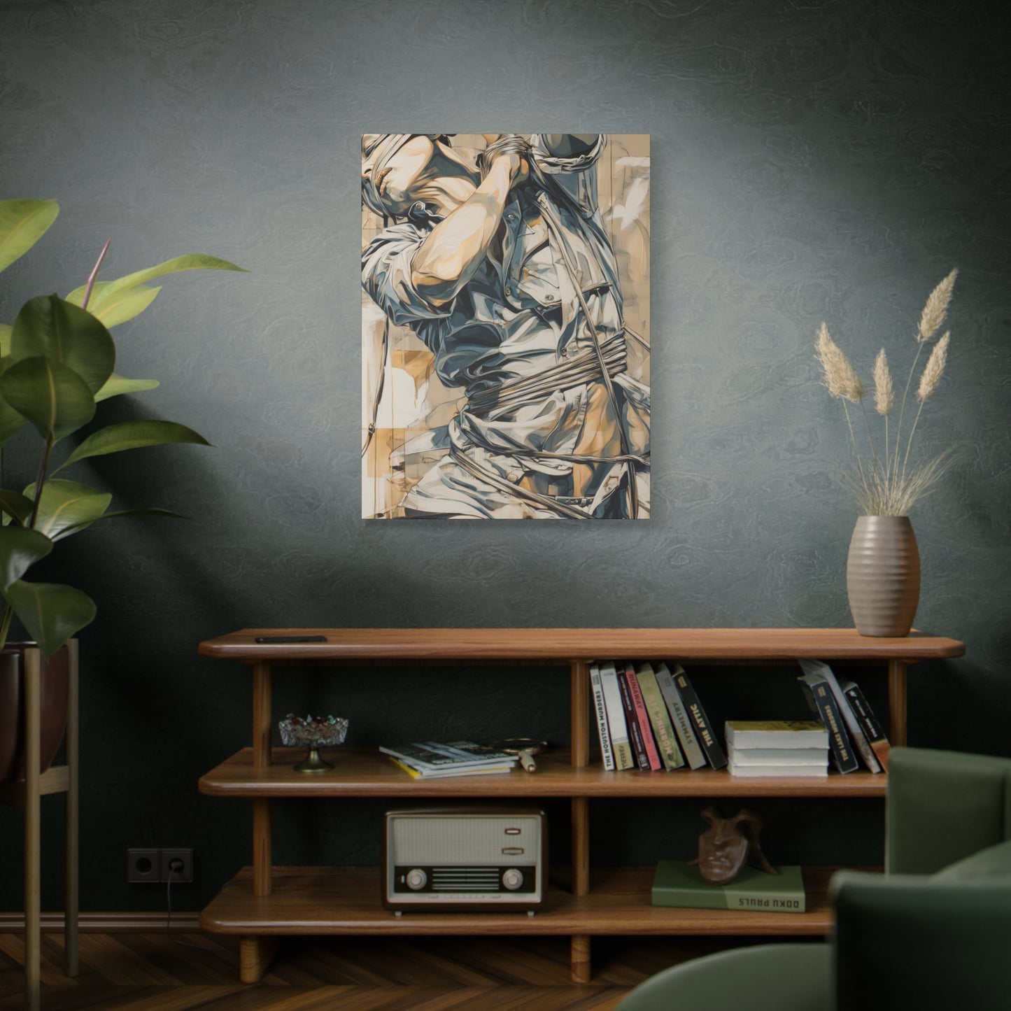 Gallery Wrapped Canvas, Ropes and Reverence Art Canvas, Erotic Shibari Art Canvas – Kai
