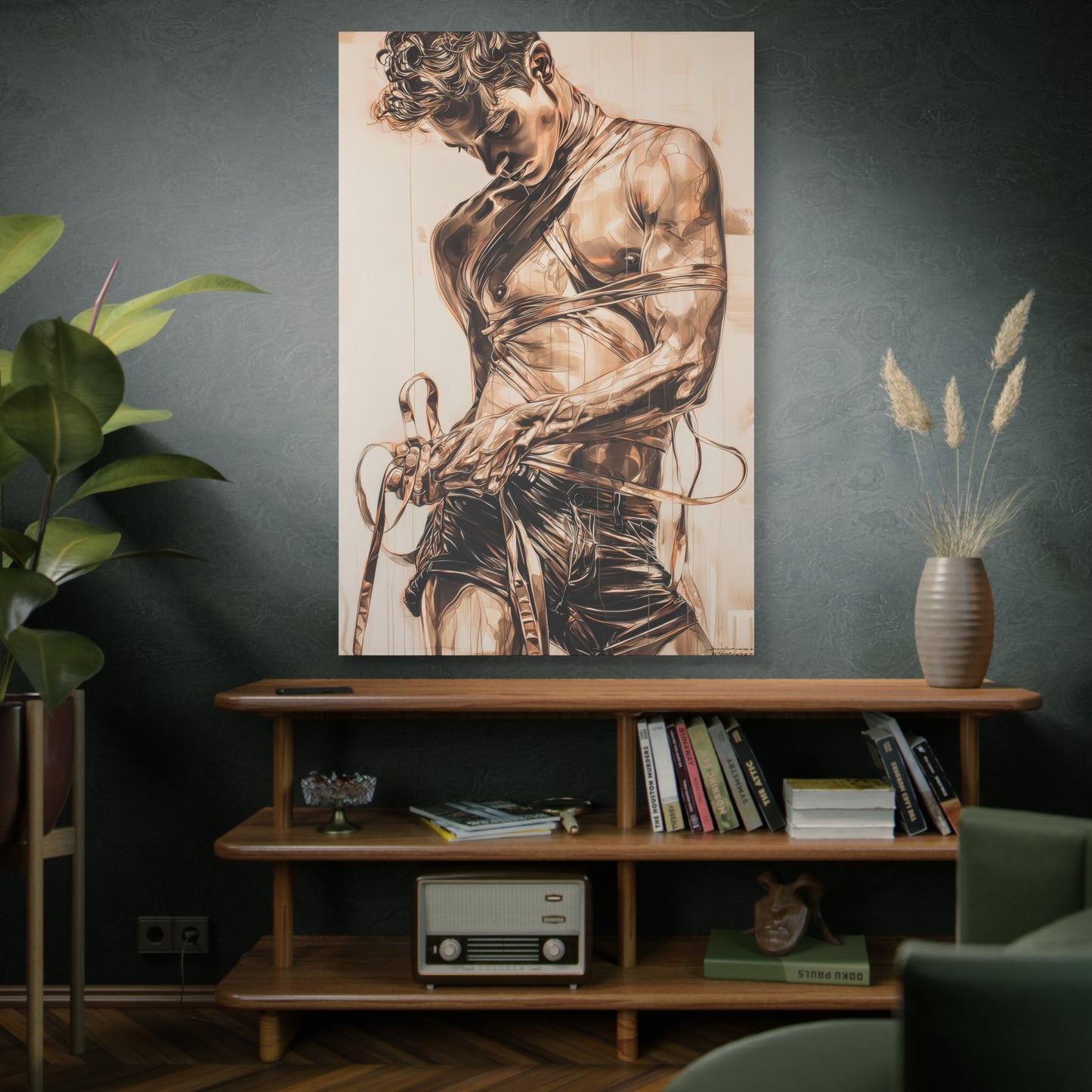 Gallery Wrapped Canvas, Ropes and Reverence Art Canvas, Erotic Shibari Art Canvas – Orion