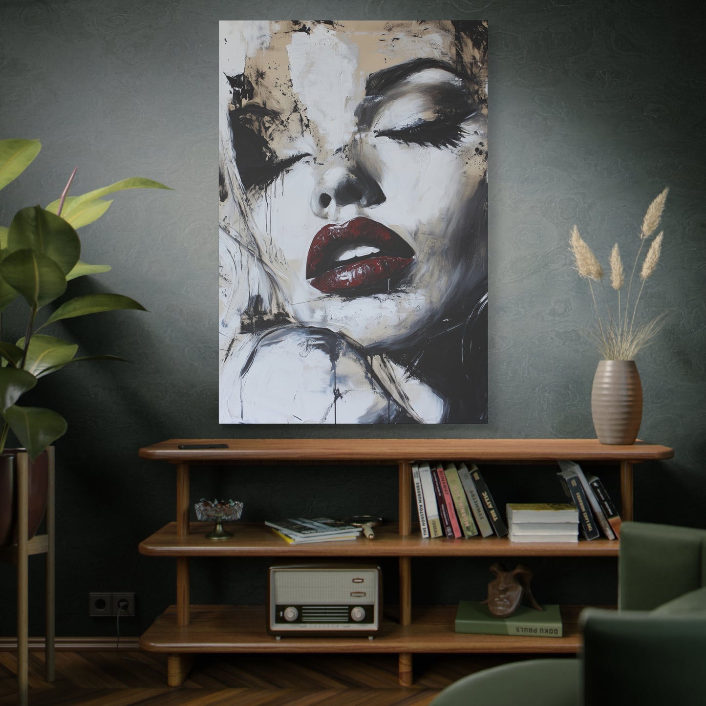 Gallery Wrapped Canvas, Guilt and Grit Adult Art Canvas, Erotic Pinup Art Canvas – Talia
