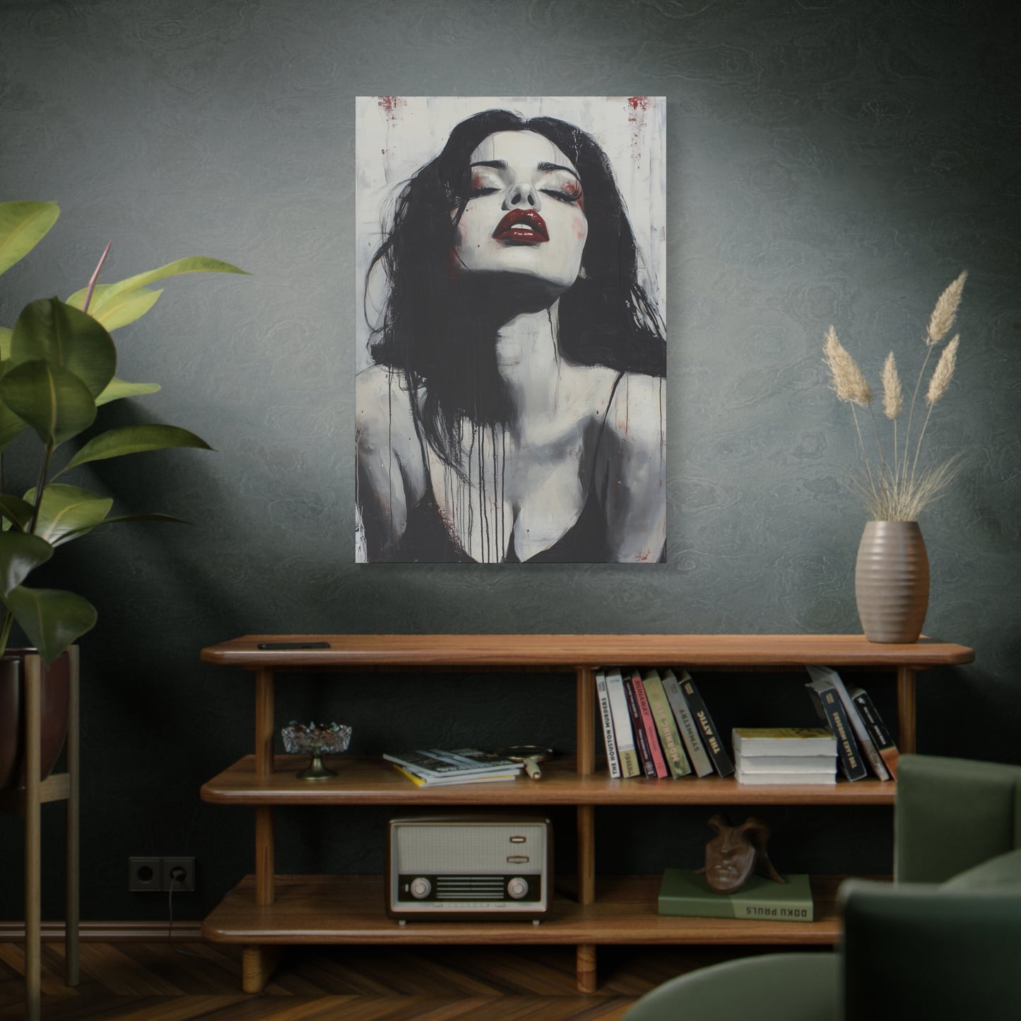 Gallery Wrapped Canvas, Sinners and Saints Art Canvas, Erotic Pinup Art Canvas – Vera