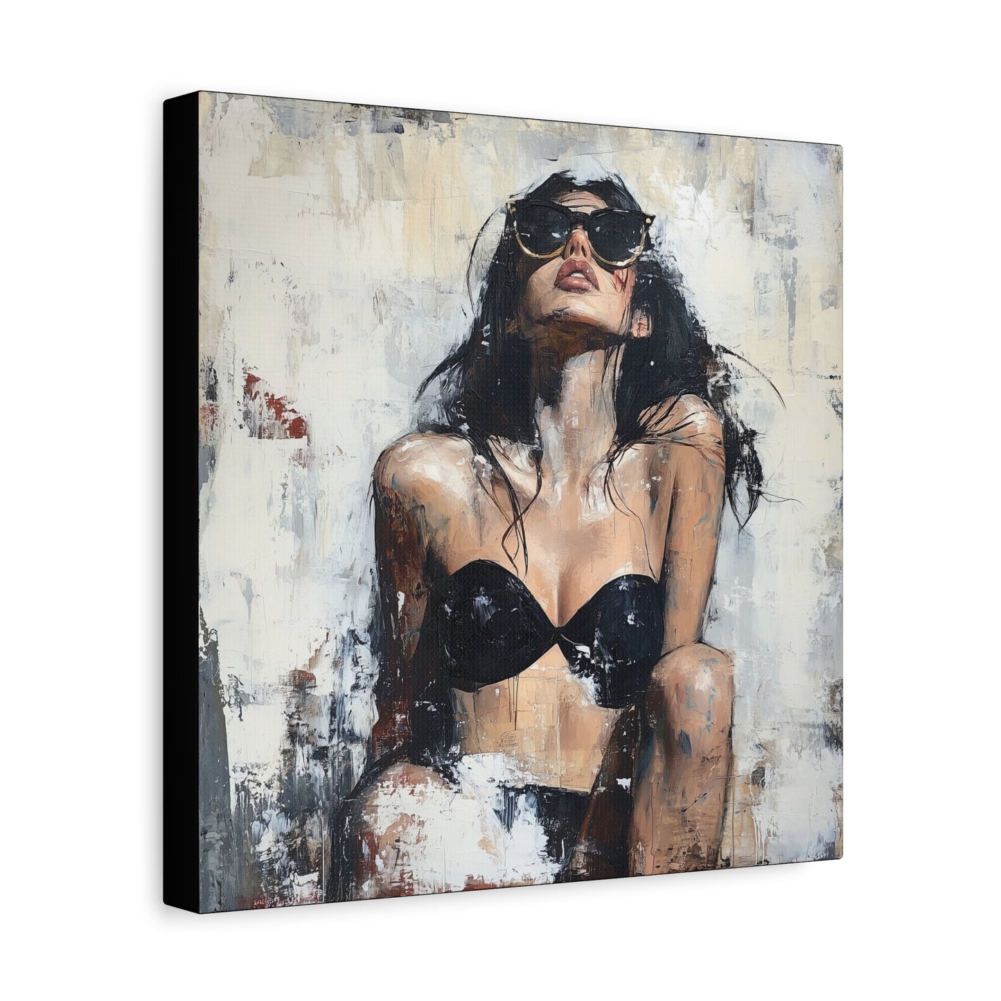 Gallery Wrapped Canvas, Sinners and Saints Art Canvas, Erotic Pinup Art Canvas – Stevie